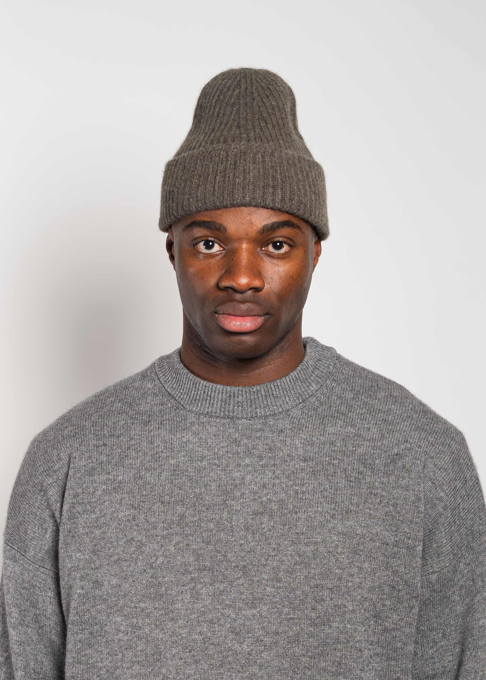 Yacaia Y-0004 Cashmere Blend Beanie - Dark Brown | Headwear