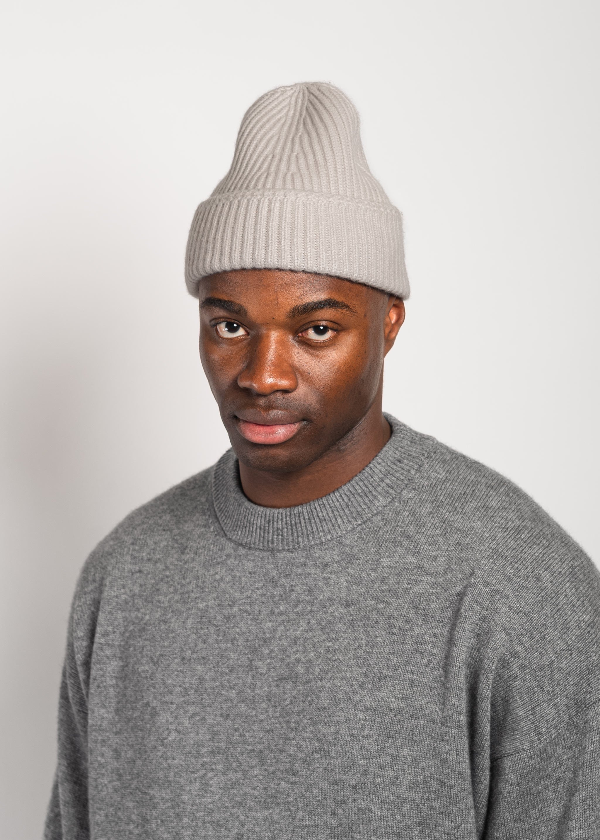 Yacaia Y-0004 Cashmere Blend Beanie - Light Beige | Headwear