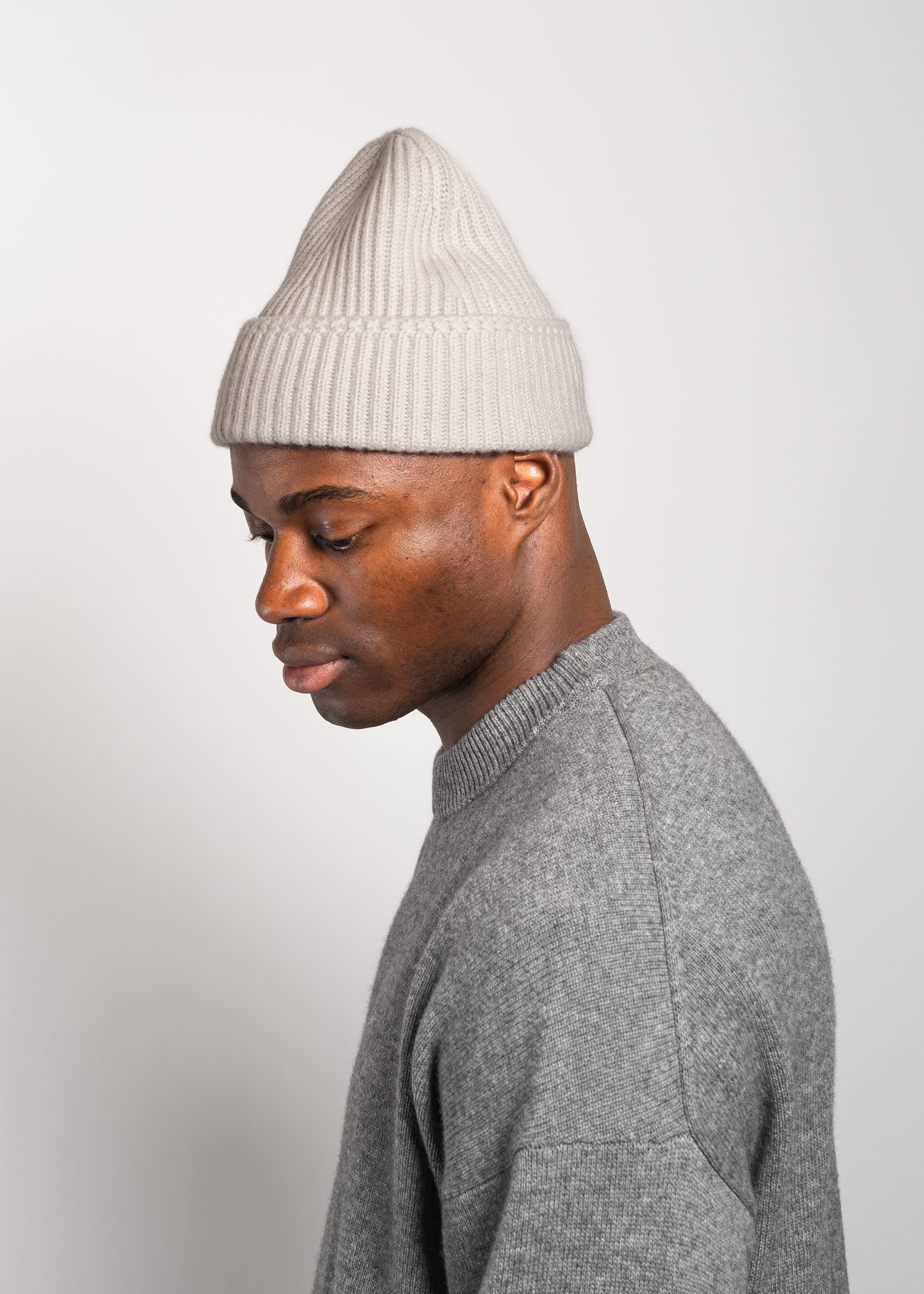 Yacaia Y-0004 Cashmere Blend Beanie - Light Beige | Headwear
