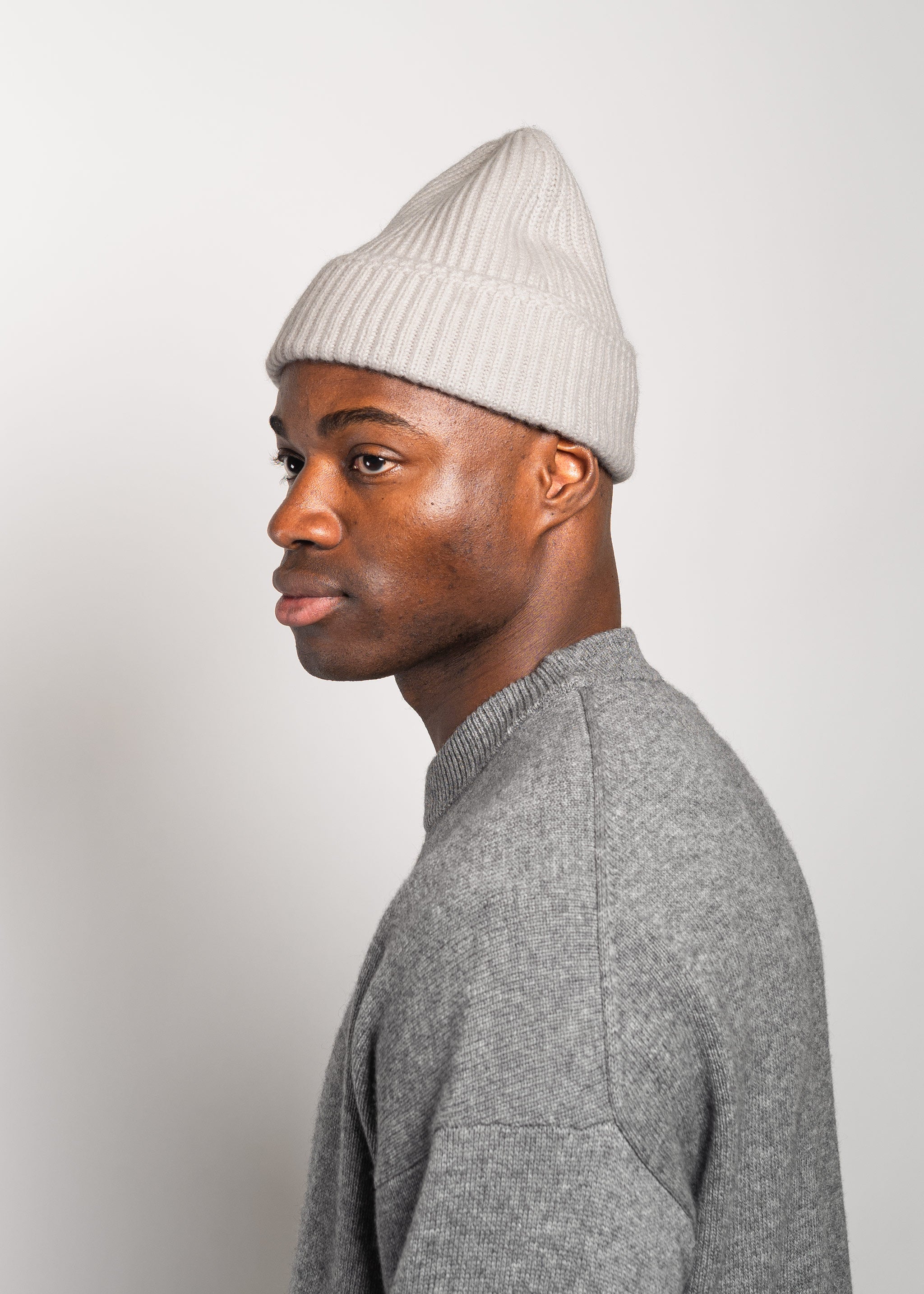 Yacaia Y-0004 Cashmere Blend Beanie - Light Beige | Headwear