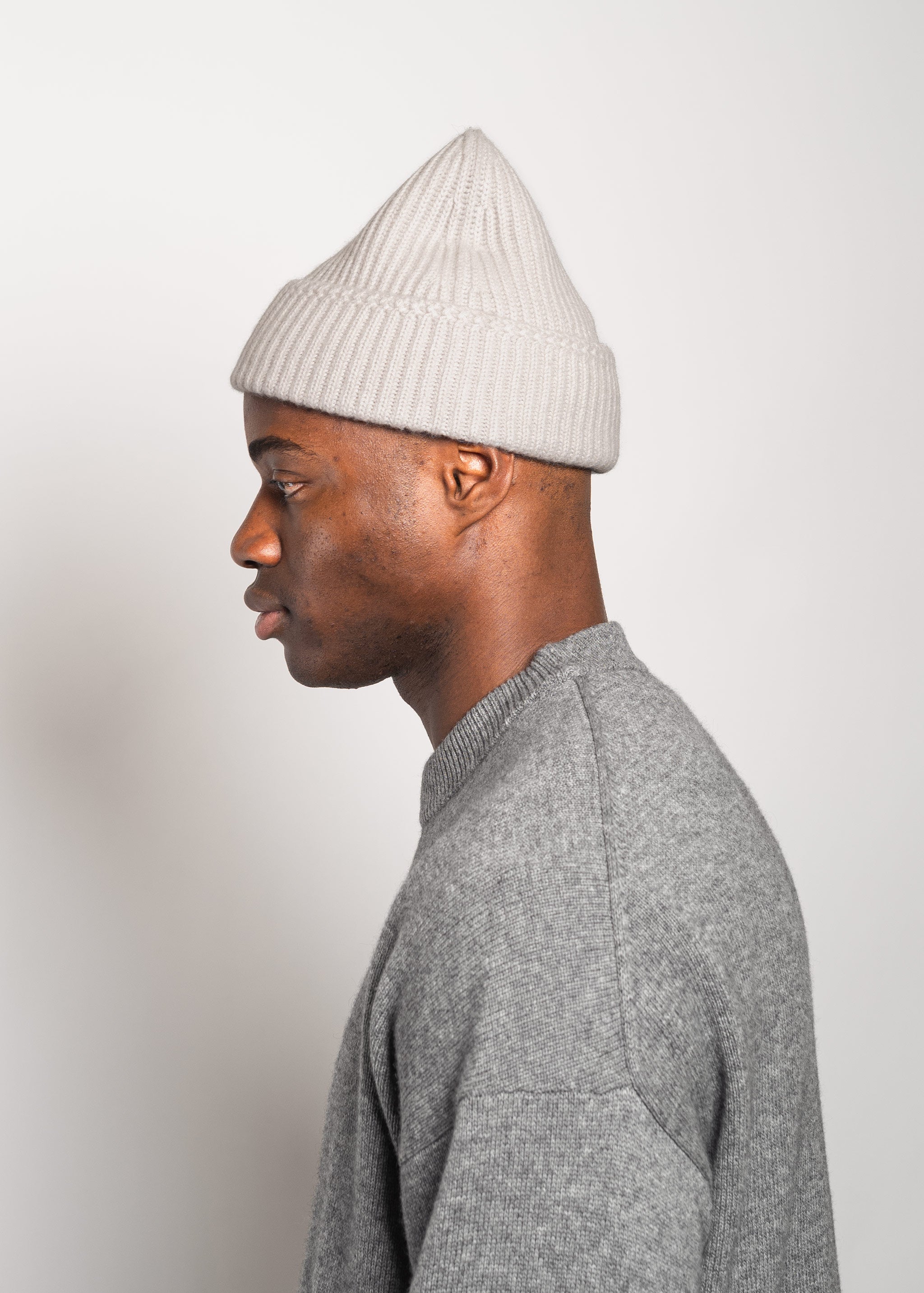 Yacaia Y-0004 Cashmere Blend Beanie - Light Beige | Headwear