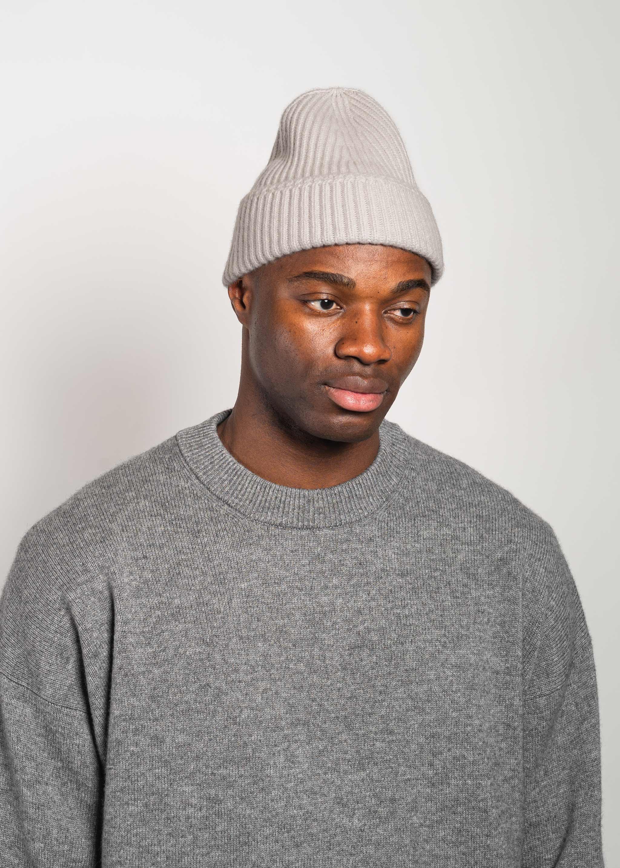 Yacaia Y-0004 Cashmere Blend Beanie - Light Beige | Headwear
