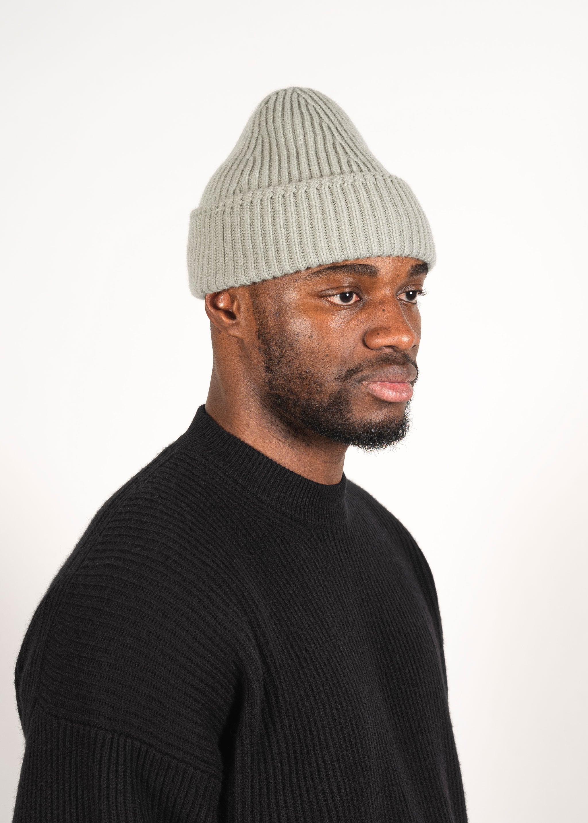 Yacaia Y-0004 Cashmere Blend Beanie - Sage | Headwear