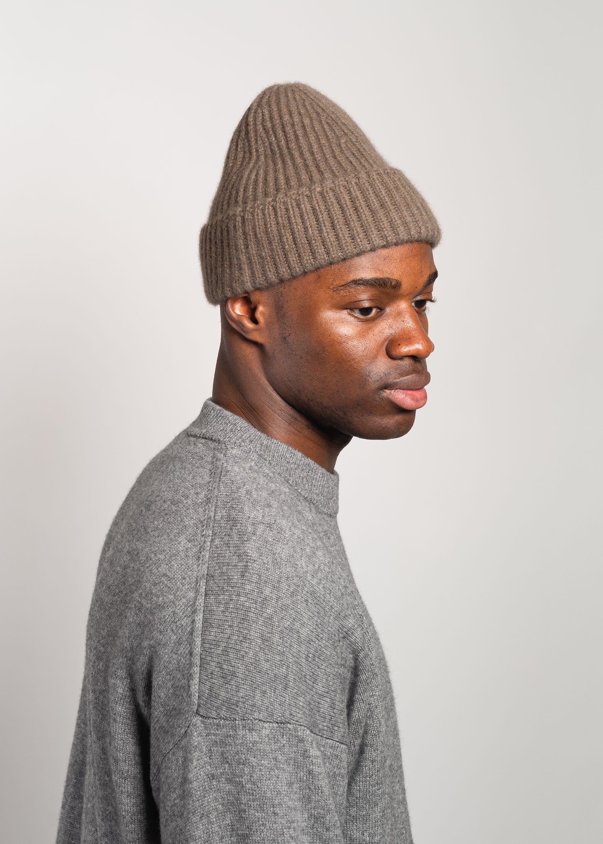 Yacaia Y-0005 Cashmere Beanie - Brown