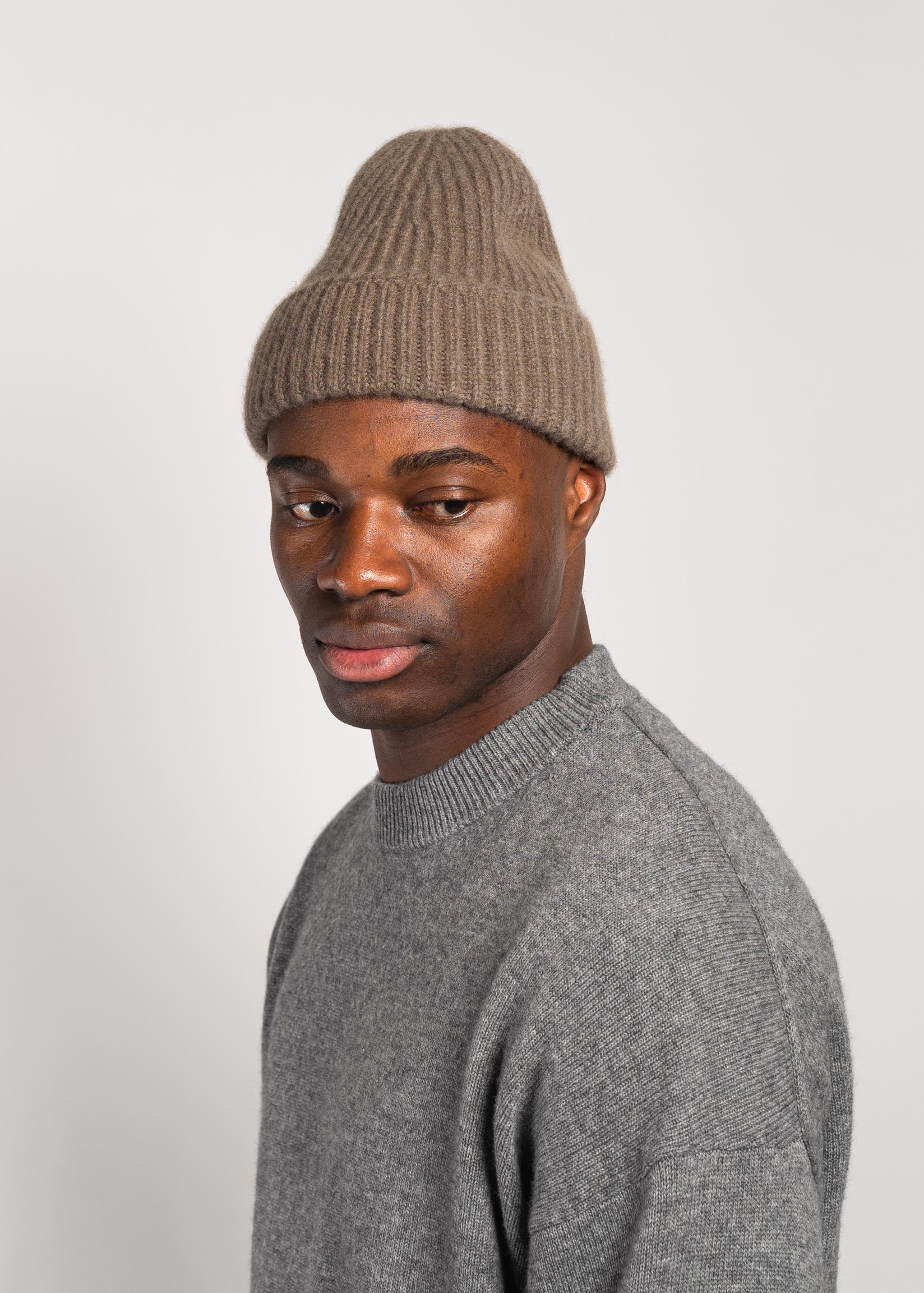 Yacaia Y-0005 Cashmere Beanie - Brown | Headwear