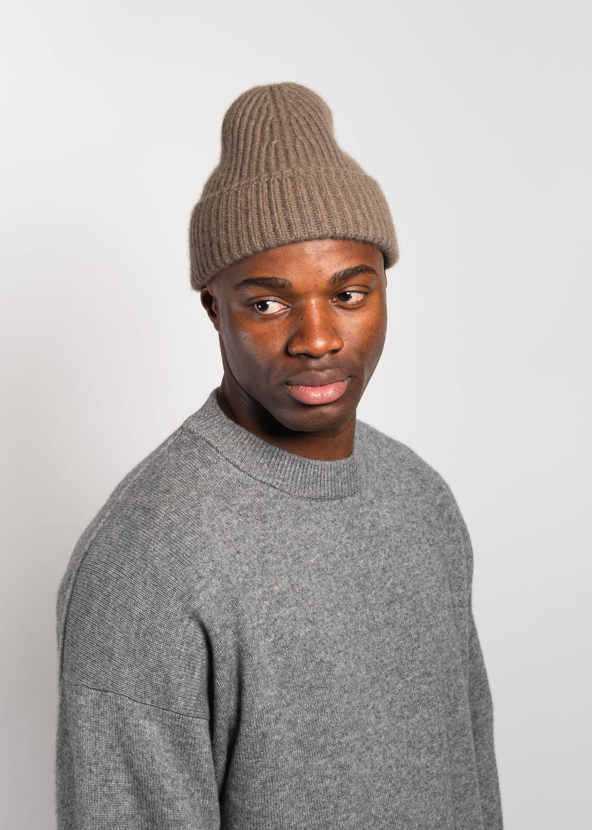 Yacaia Y-0005 Cashmere Beanie - Brown | Headwear