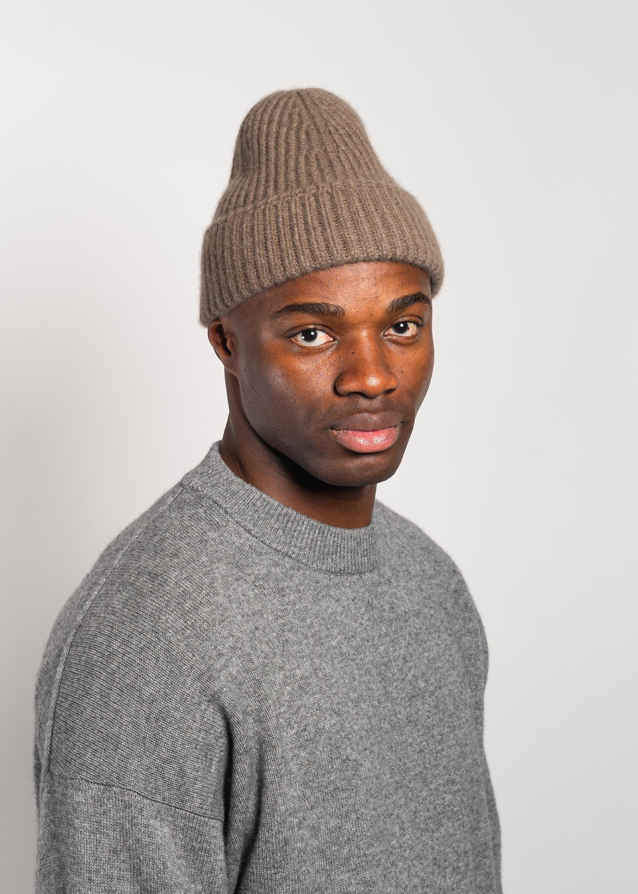 Yacaia Y-0005 Cashmere Beanie - Brown | Headwear