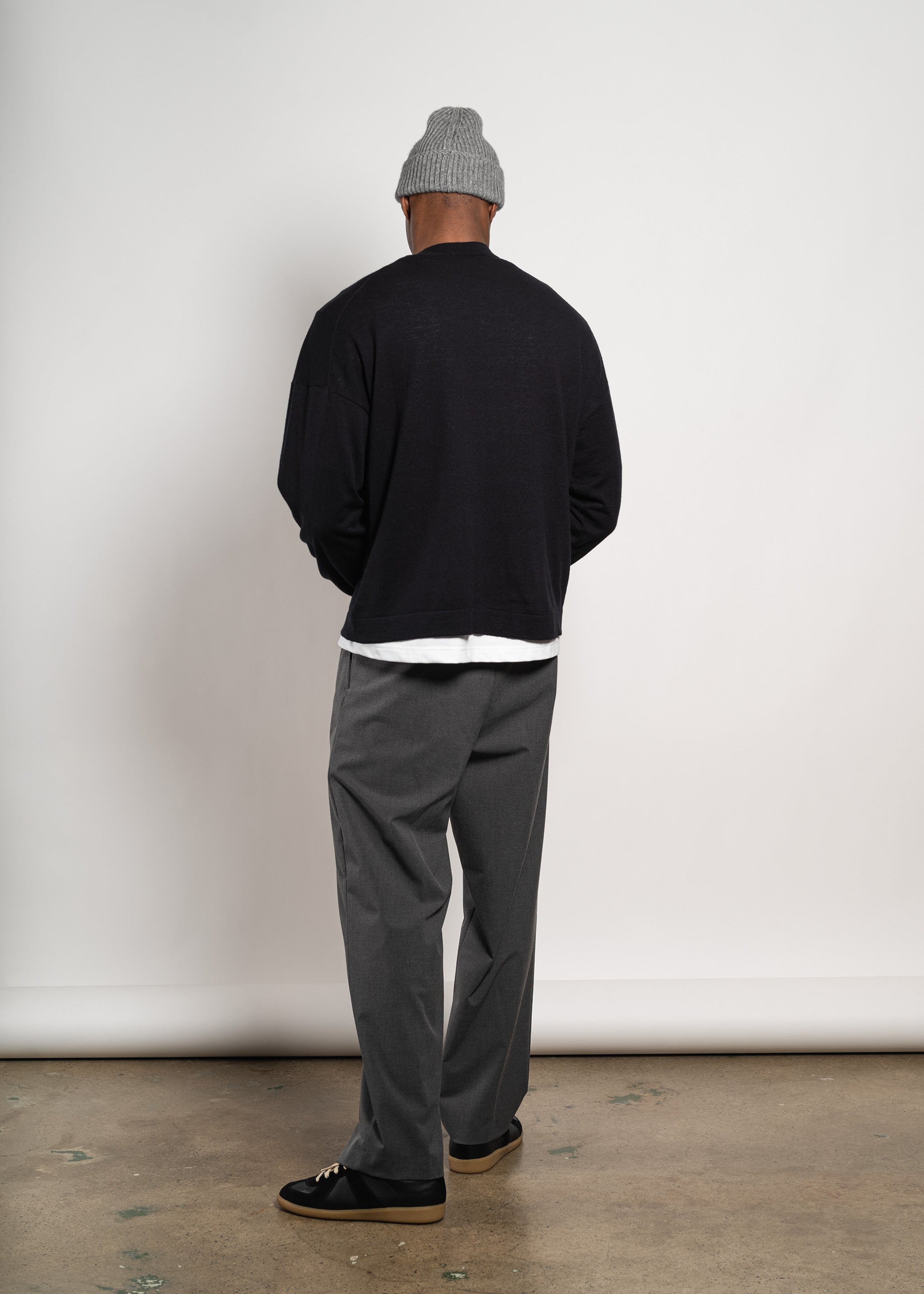 Yacaia Y-0010 Oversized Superfine Sweater - Black | Knitwear