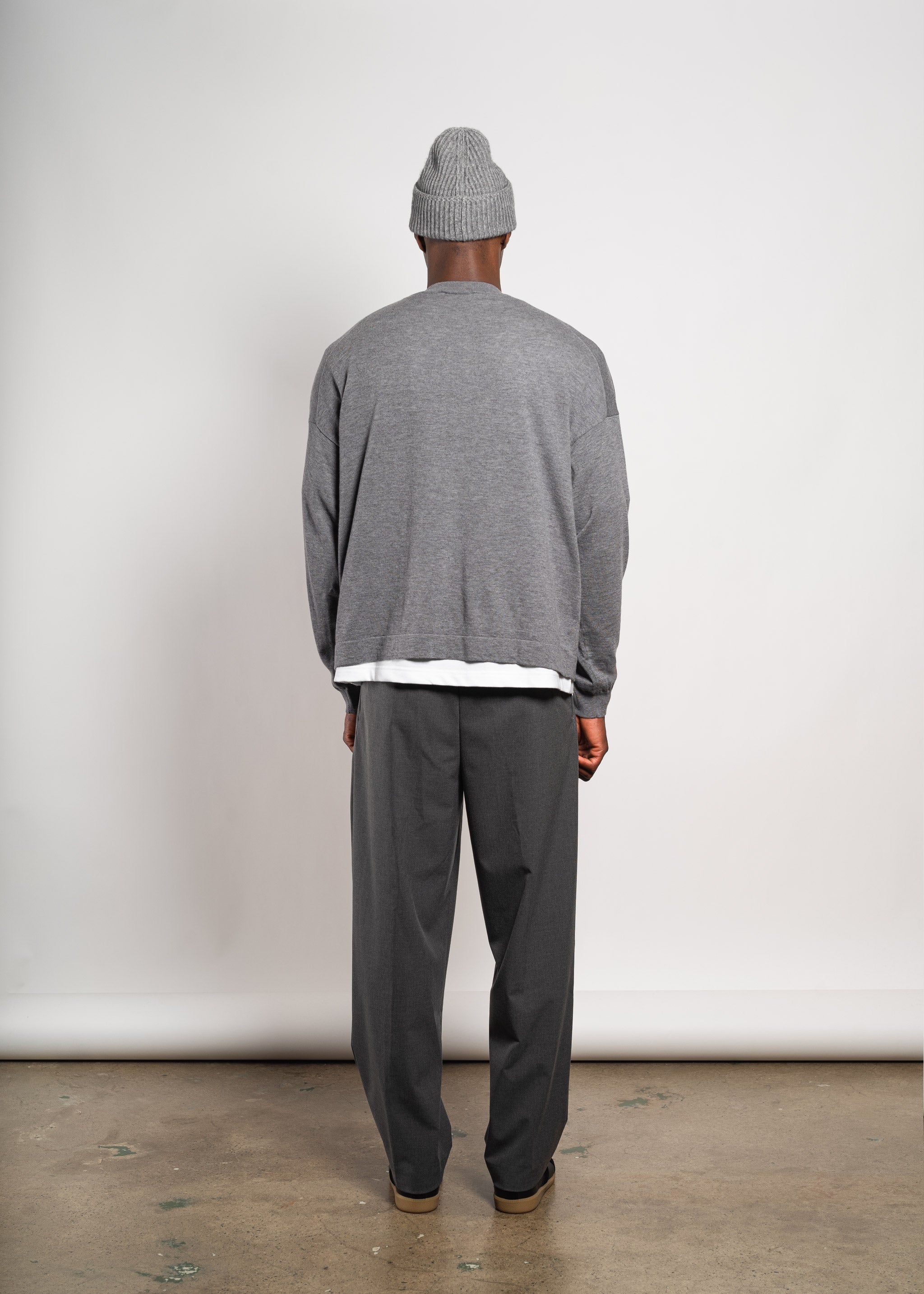 Yacaia Y-0010 Oversized Superfine Sweater - Grey | Knitwear