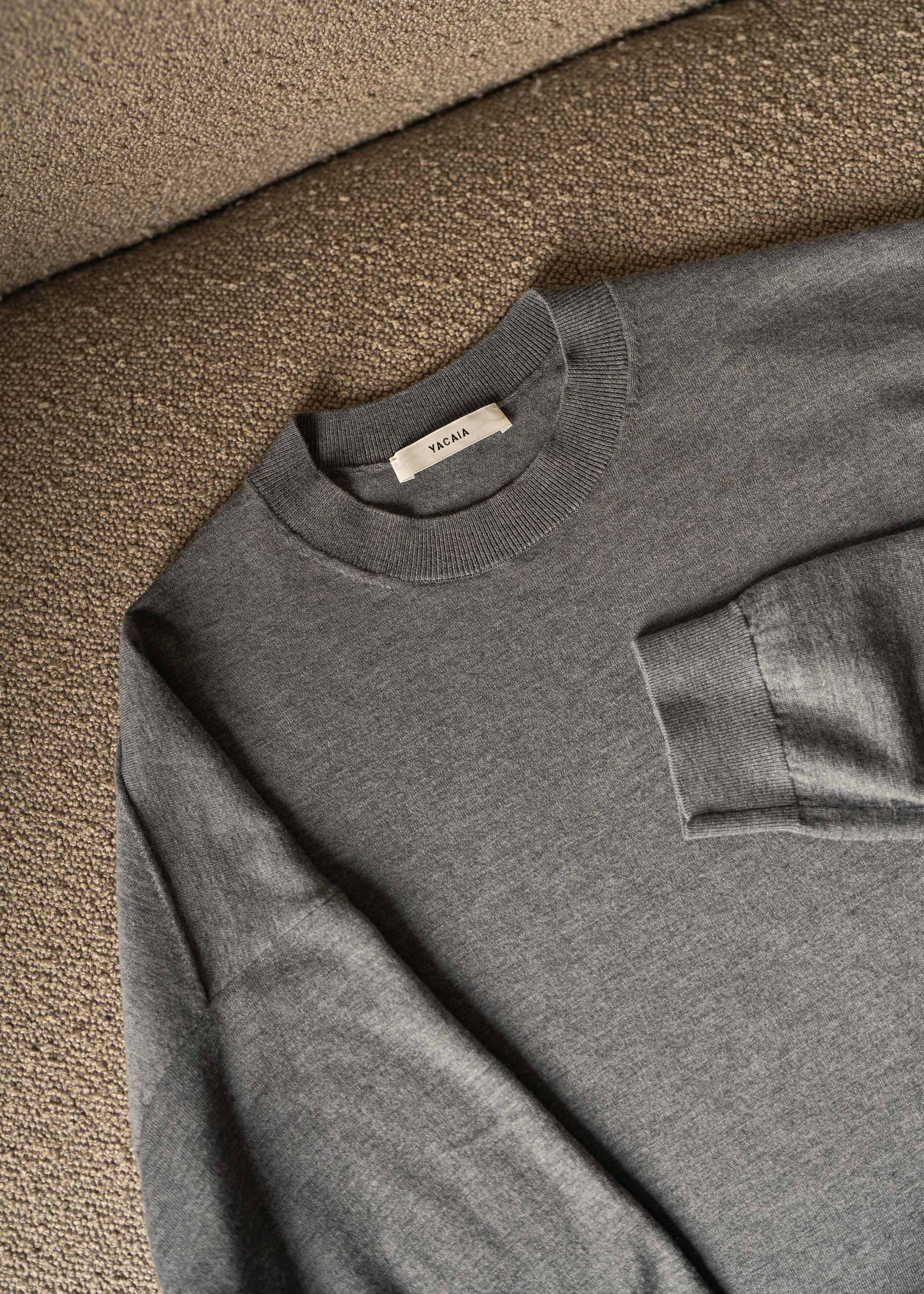 Yacaia Y-0010 Oversized Superfine Sweater - Grey | Knitwear