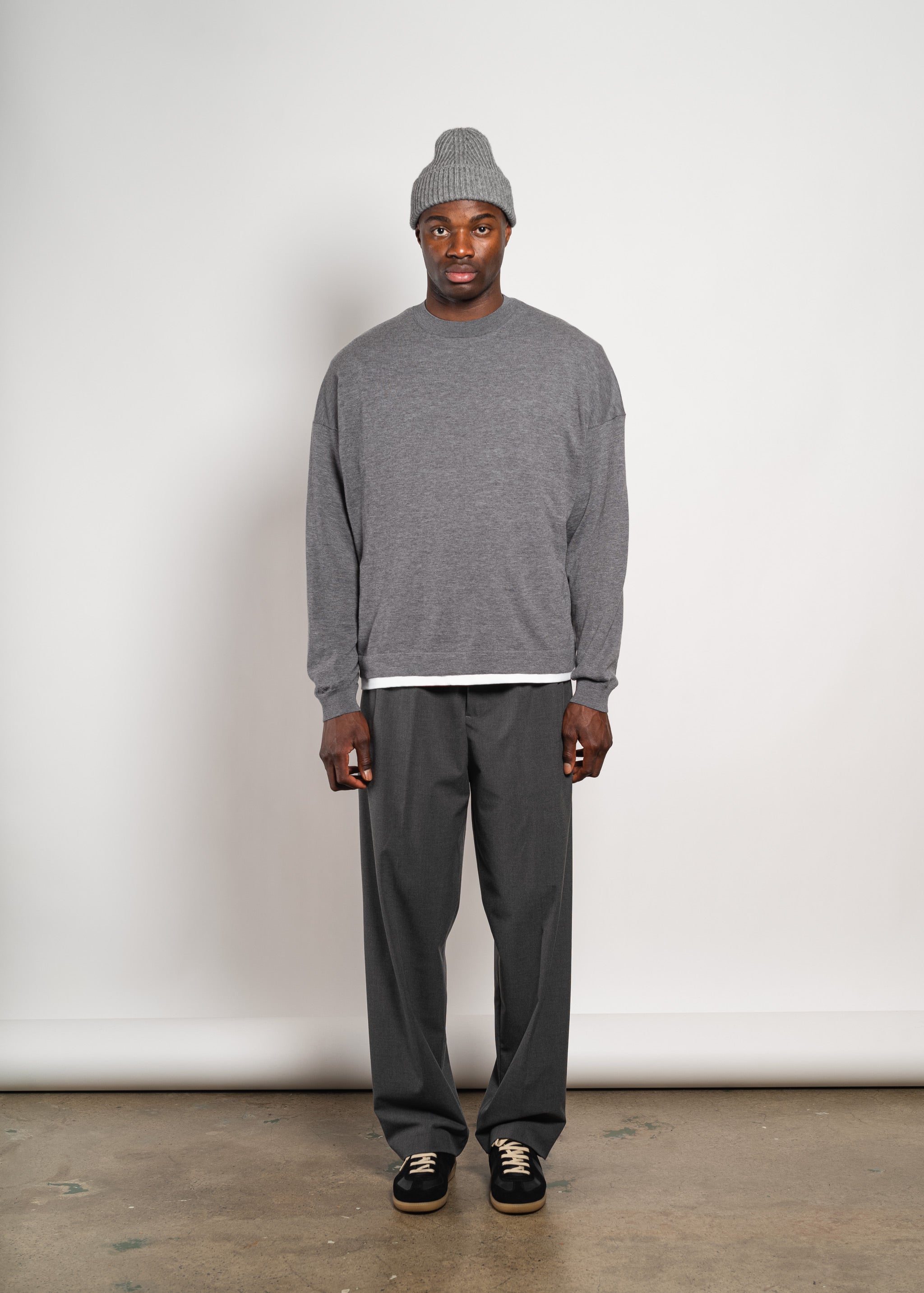 Yacaia Y-0010 Oversized Superfine Sweater - Grey | Knitwear