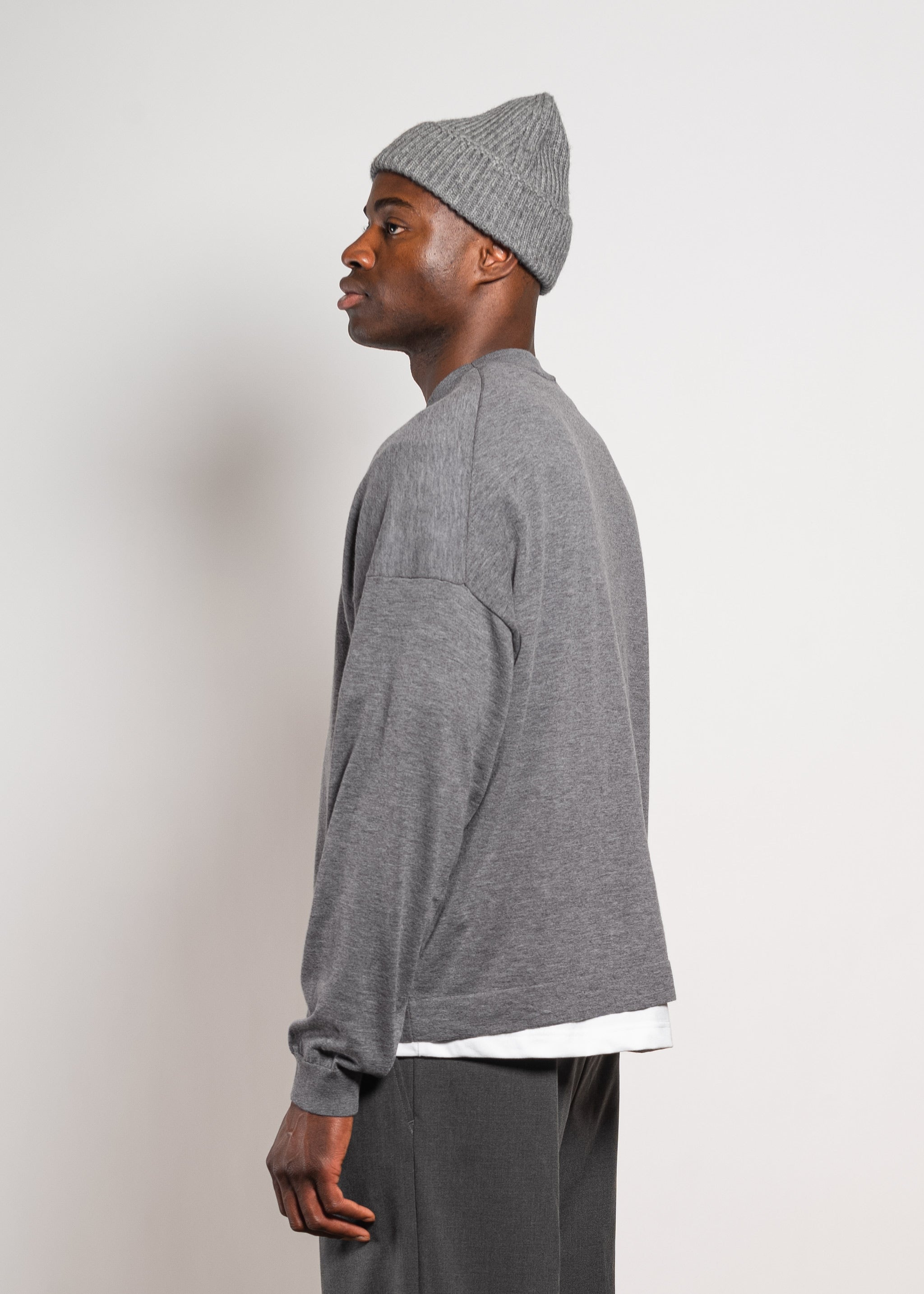 Yacaia Y-0010 Oversized Superfine Sweater - Grey | Knitwear