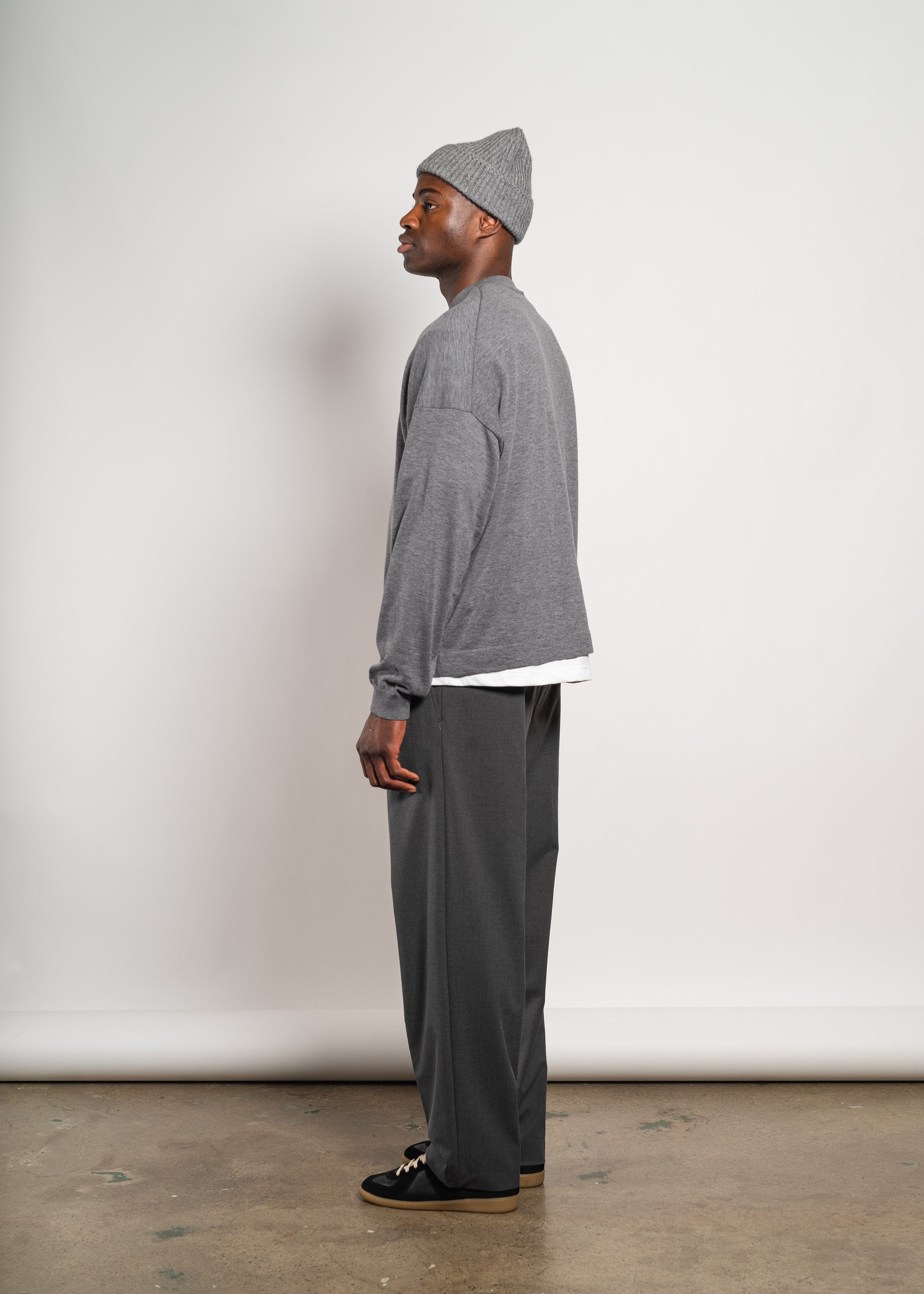 Yacaia Y-0010 Oversized Superfine Sweater - Grey | Knitwear