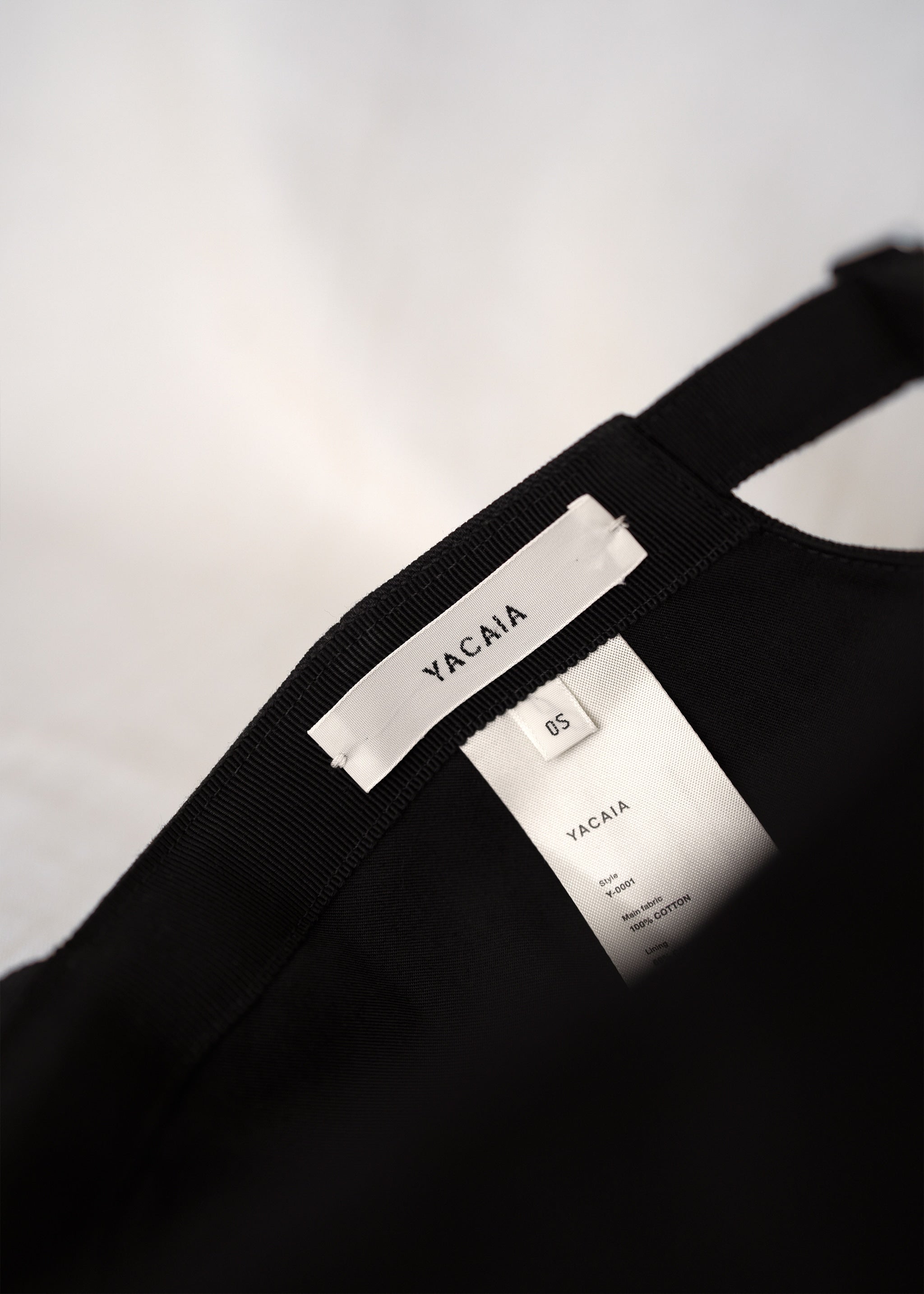 Yacaia Y-0001 Baseball Cap - Black (Cotton twill) | Headwear