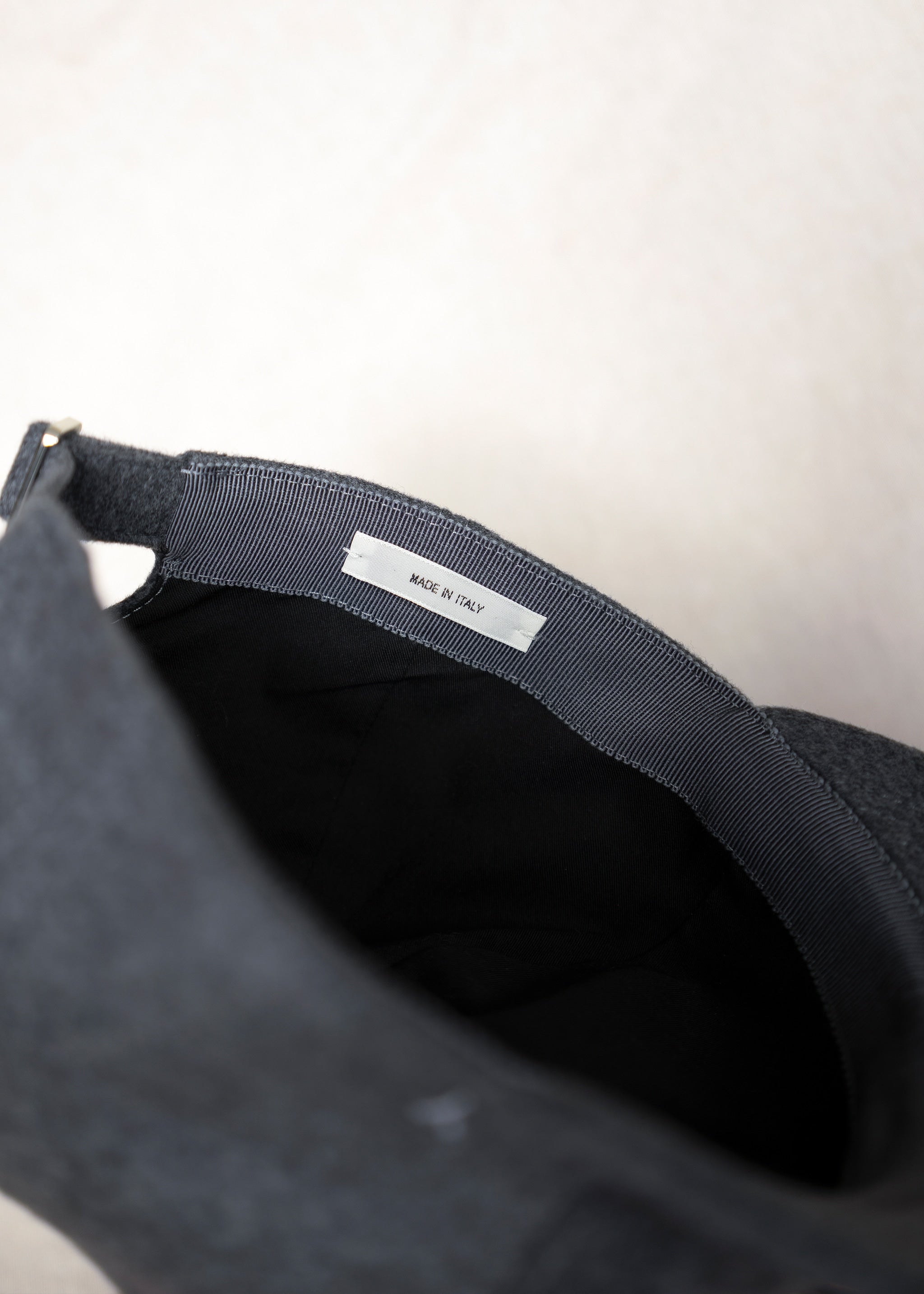 Yacaia Y-0001 Baseball Cap - Grey (100% cashmere) | Headwear