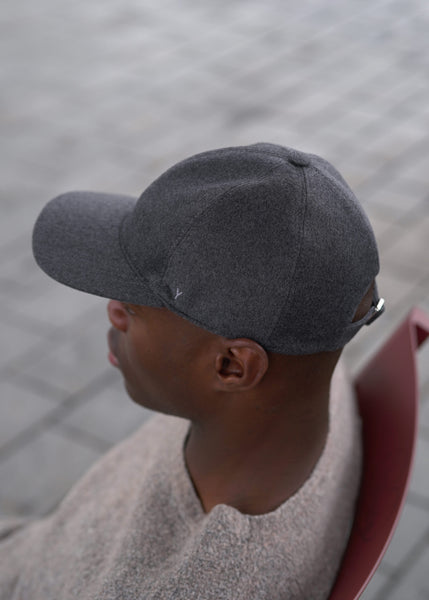 Cashmere-Blend Baseball Cap - Dark Charcoal Grey - Save - Almost Sold Out! M Grey / Grey