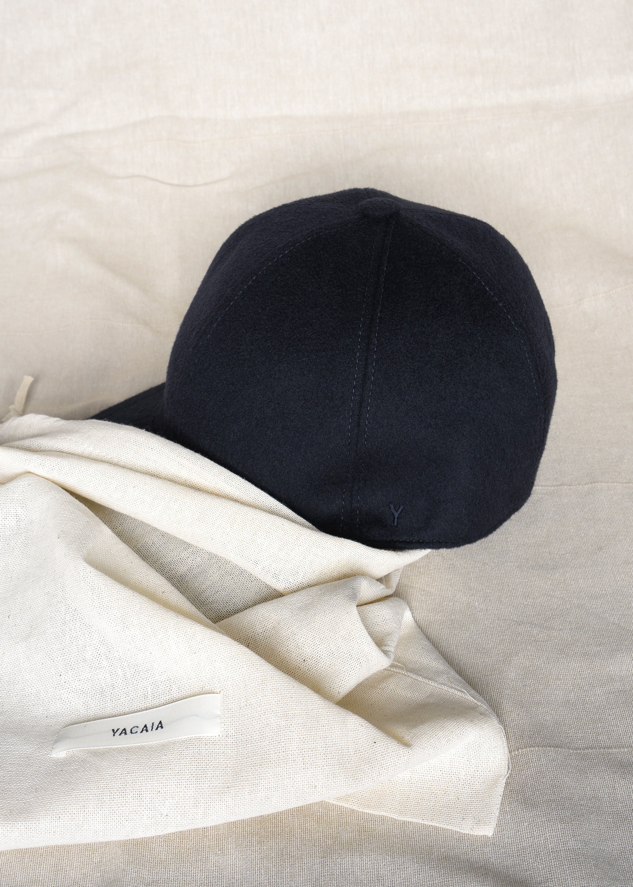 Yacaia Y-0001 Baseball Cap - Navy (Cashmere blend) | Headwear