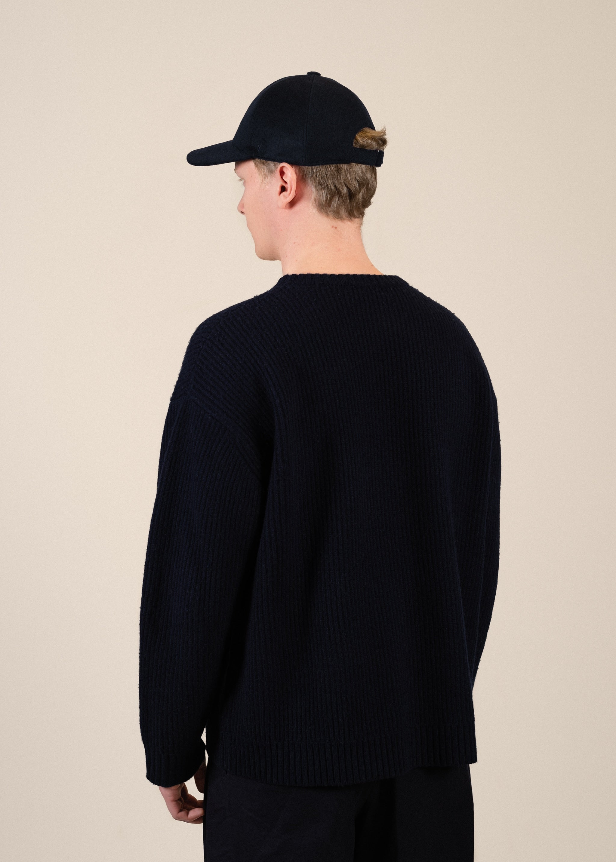 Yacaia Y-0001 Baseball Cap - Navy (Cashmere blend) | Headwear