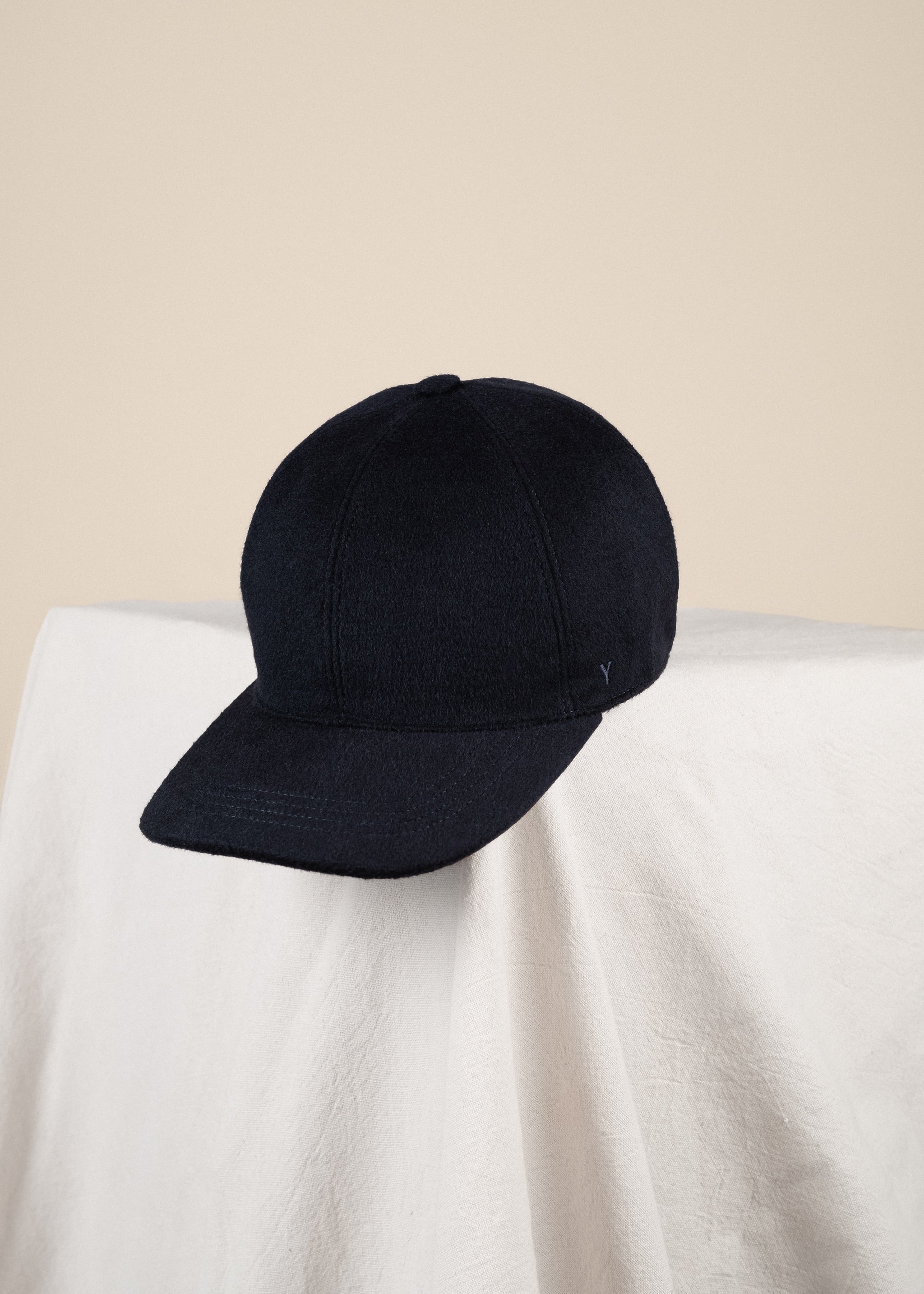 Yacaia Y-0001 Baseball Cap - Navy (Cashmere blend) | Headwear