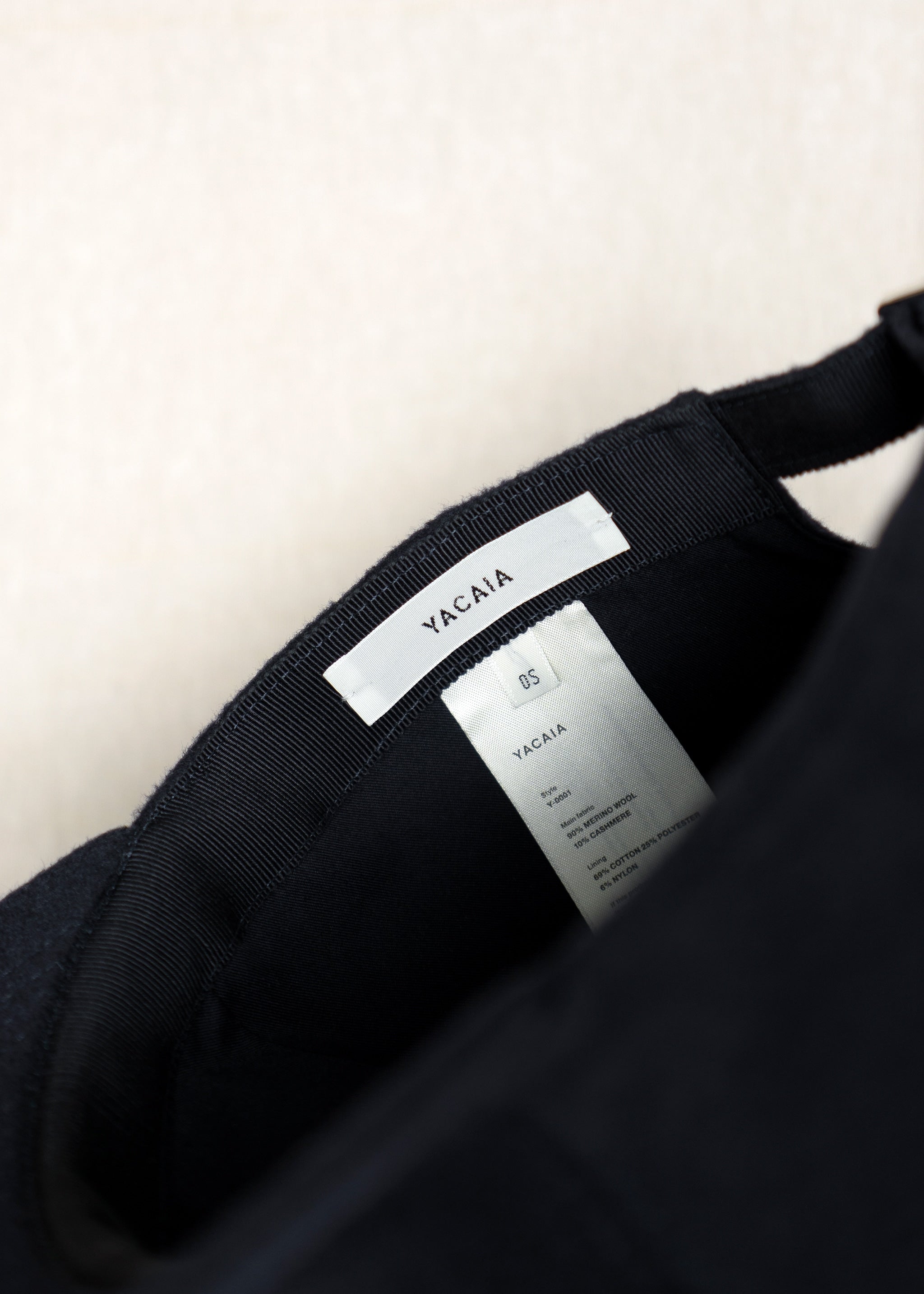 Yacaia Y-0001 Baseball Cap - Navy (Cashmere blend) | Headwear