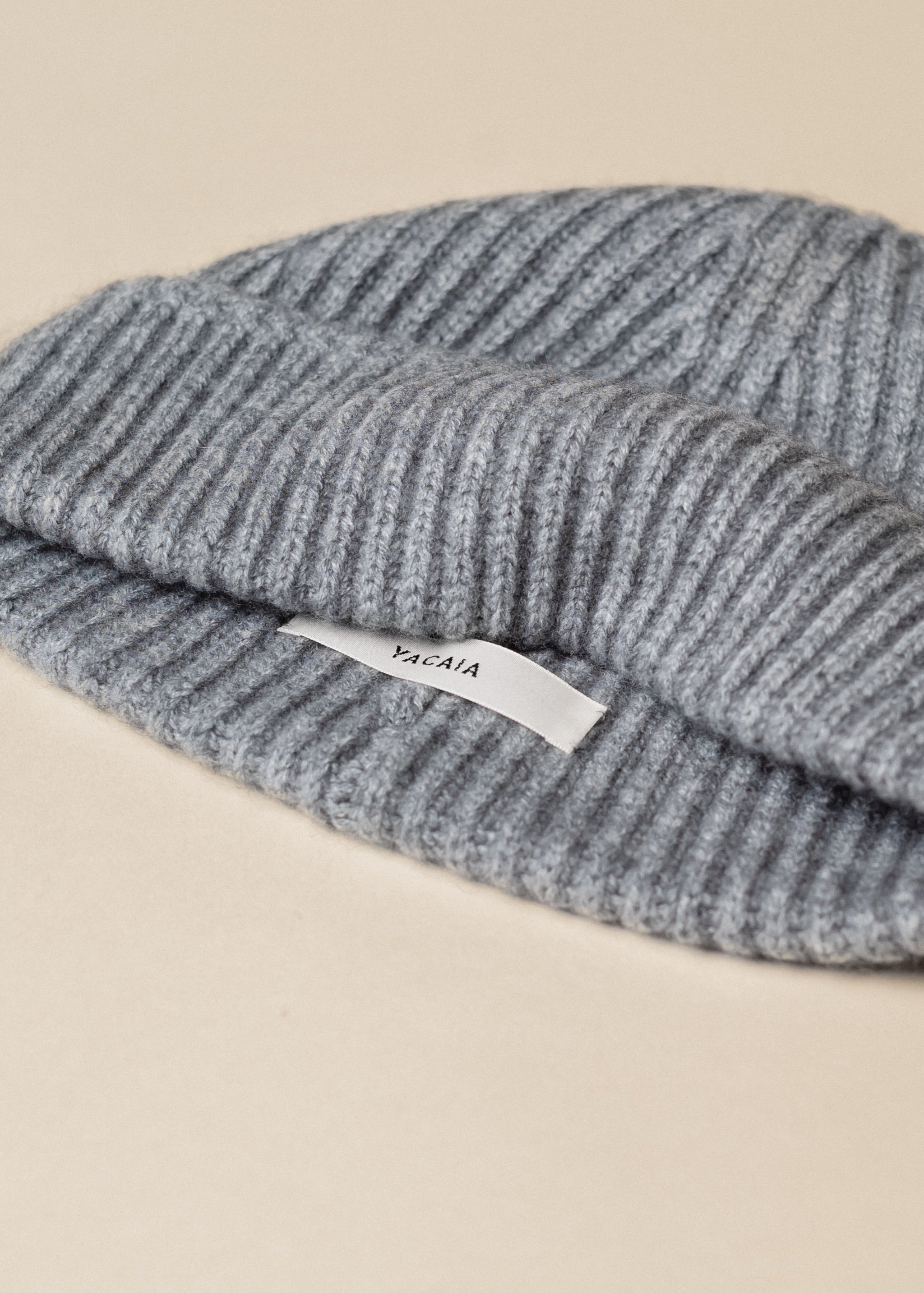 Yacaia Y-0004 Cashmere Blend Beanie - Grey