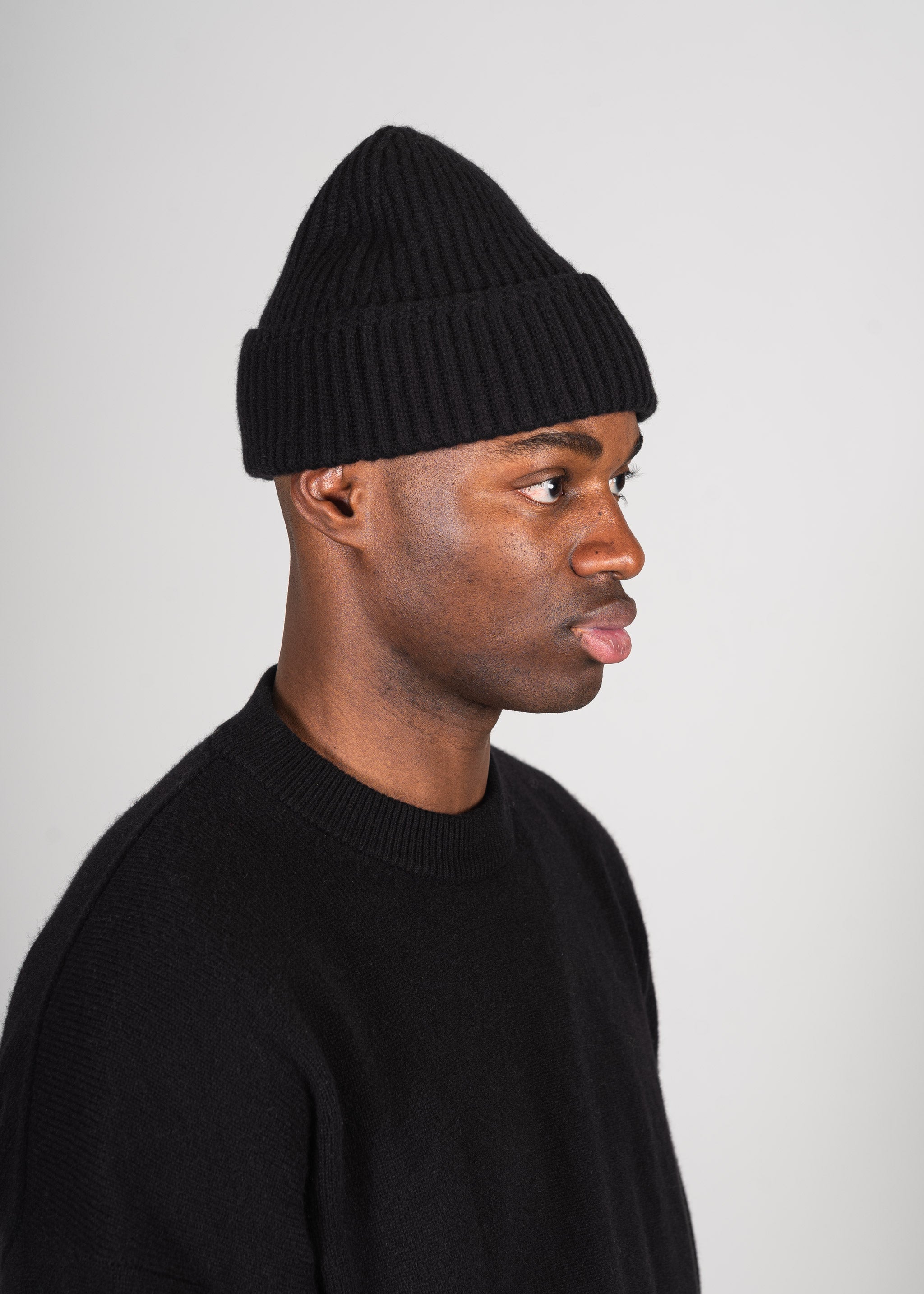 Yacaia Y-0004 Cashmere Blend Beanie - Black | Headwear