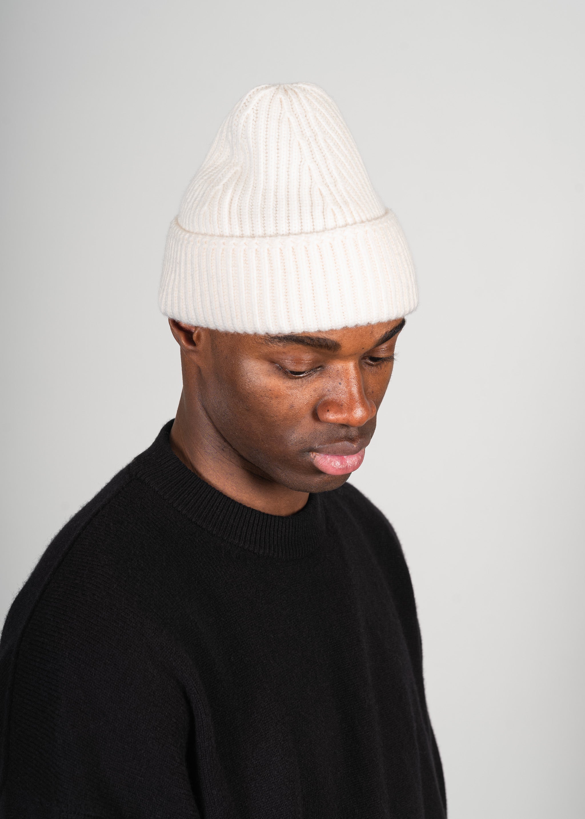 Yacaia Y-0004 Cashmere Blend Beanie - Cloud