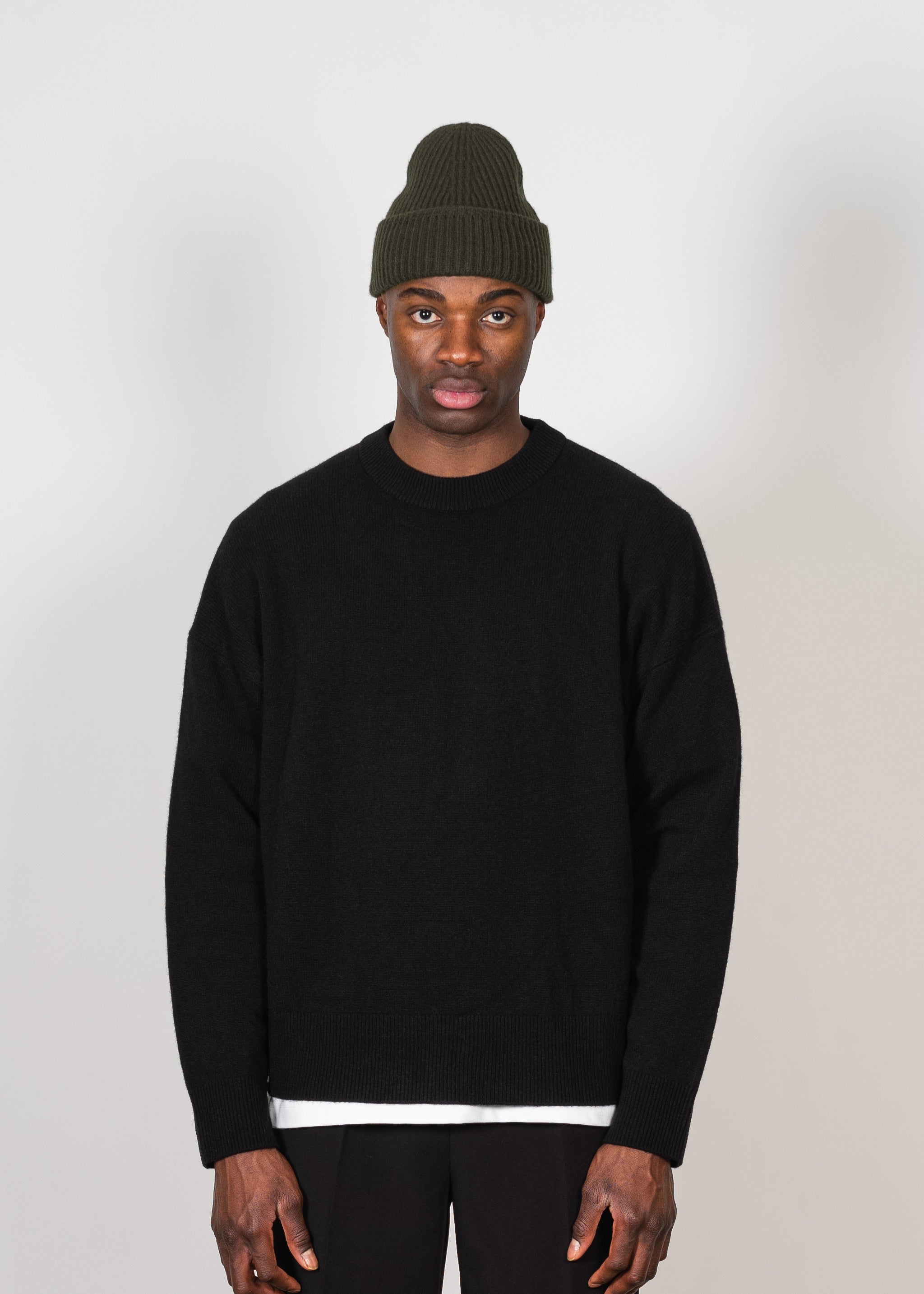 Yacaia Y-0004 Cashmere Blend Beanie - Dark Green | Headwear