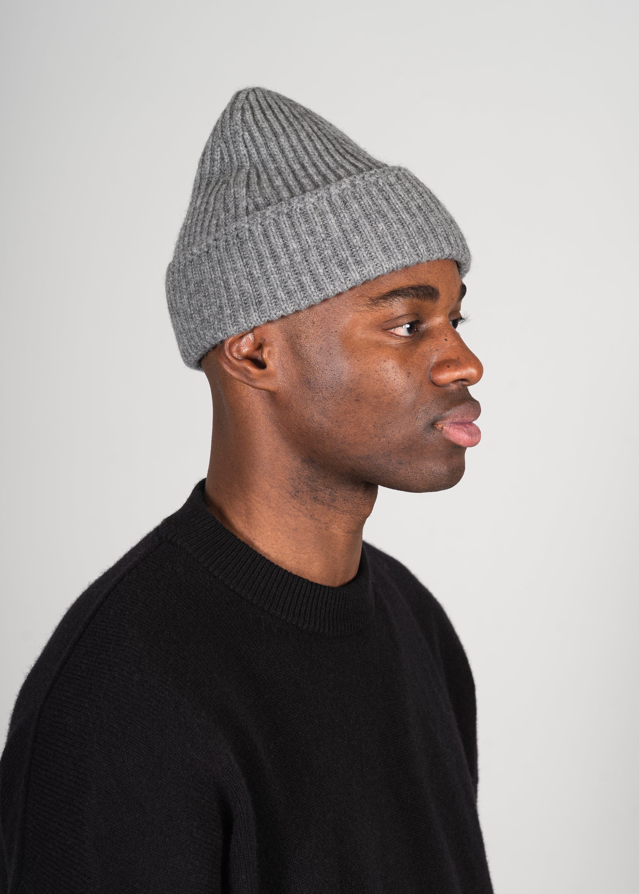 Yacaia Y-0004 Cashmere Blend Beanie - Grey