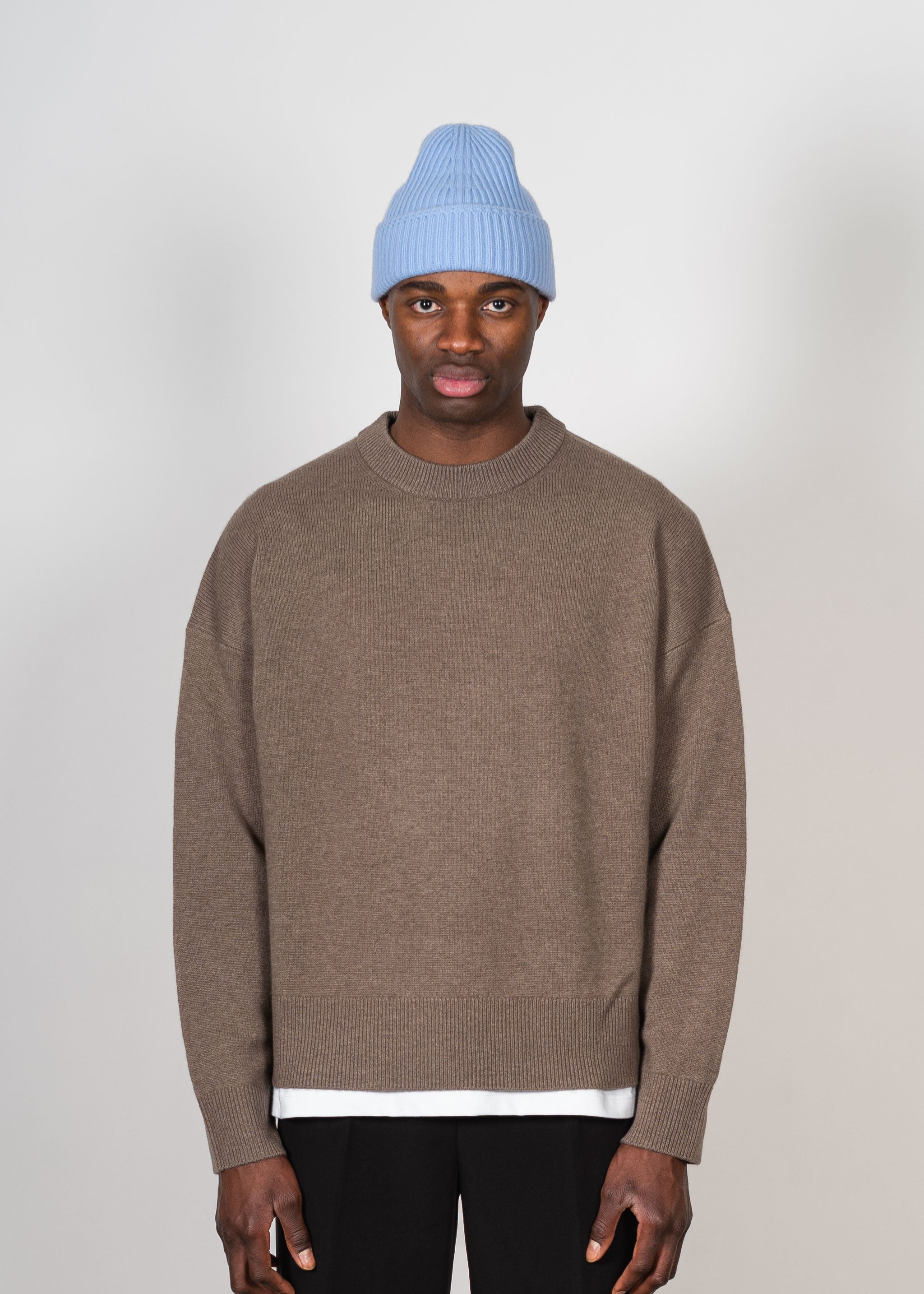 Yacaia Y-0004 Cashmere Blend Beanie - Light Blue | Headwear