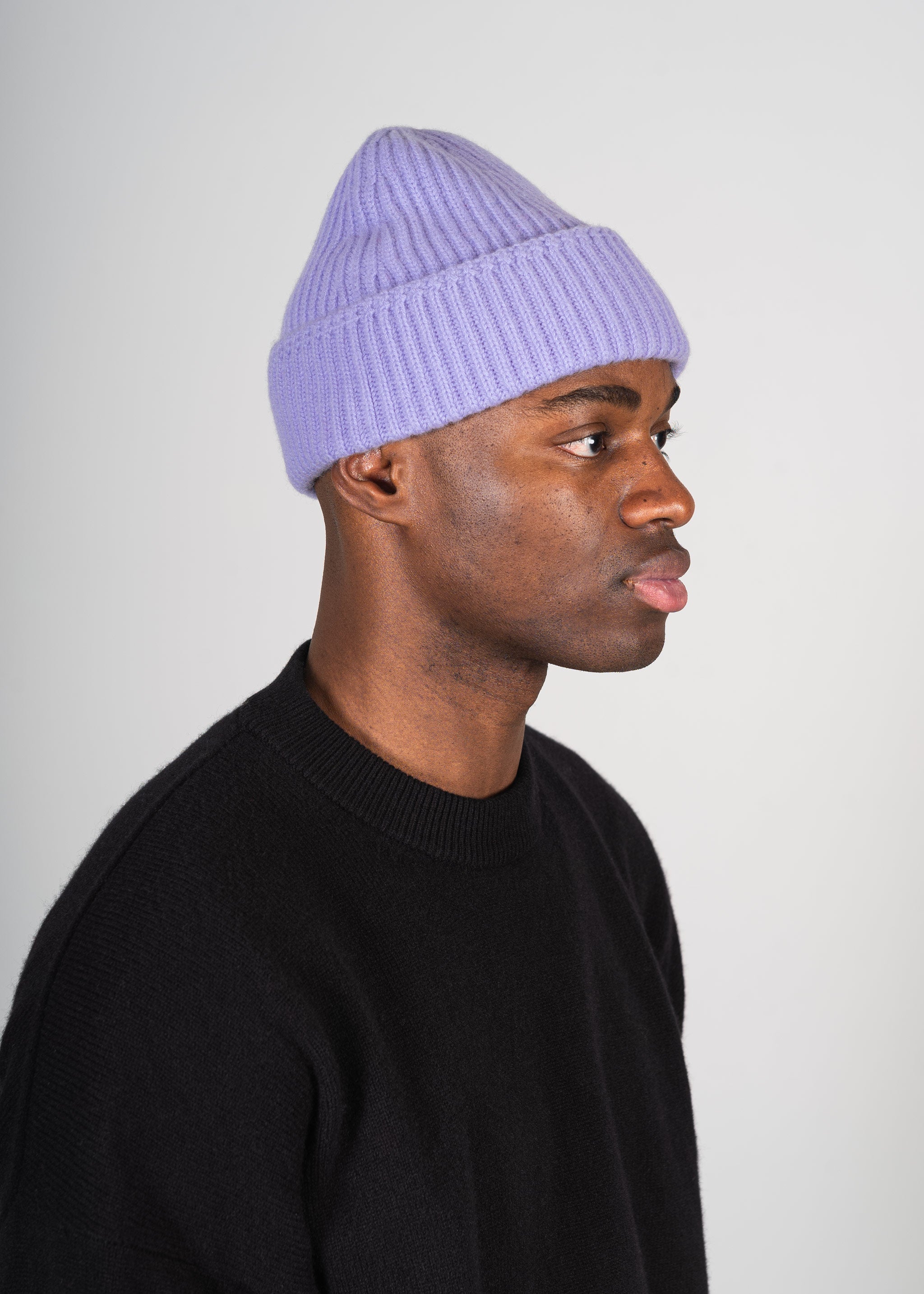 Yacaia Y-0004 Cashmere Blend Beanie - Lilac | Headwear