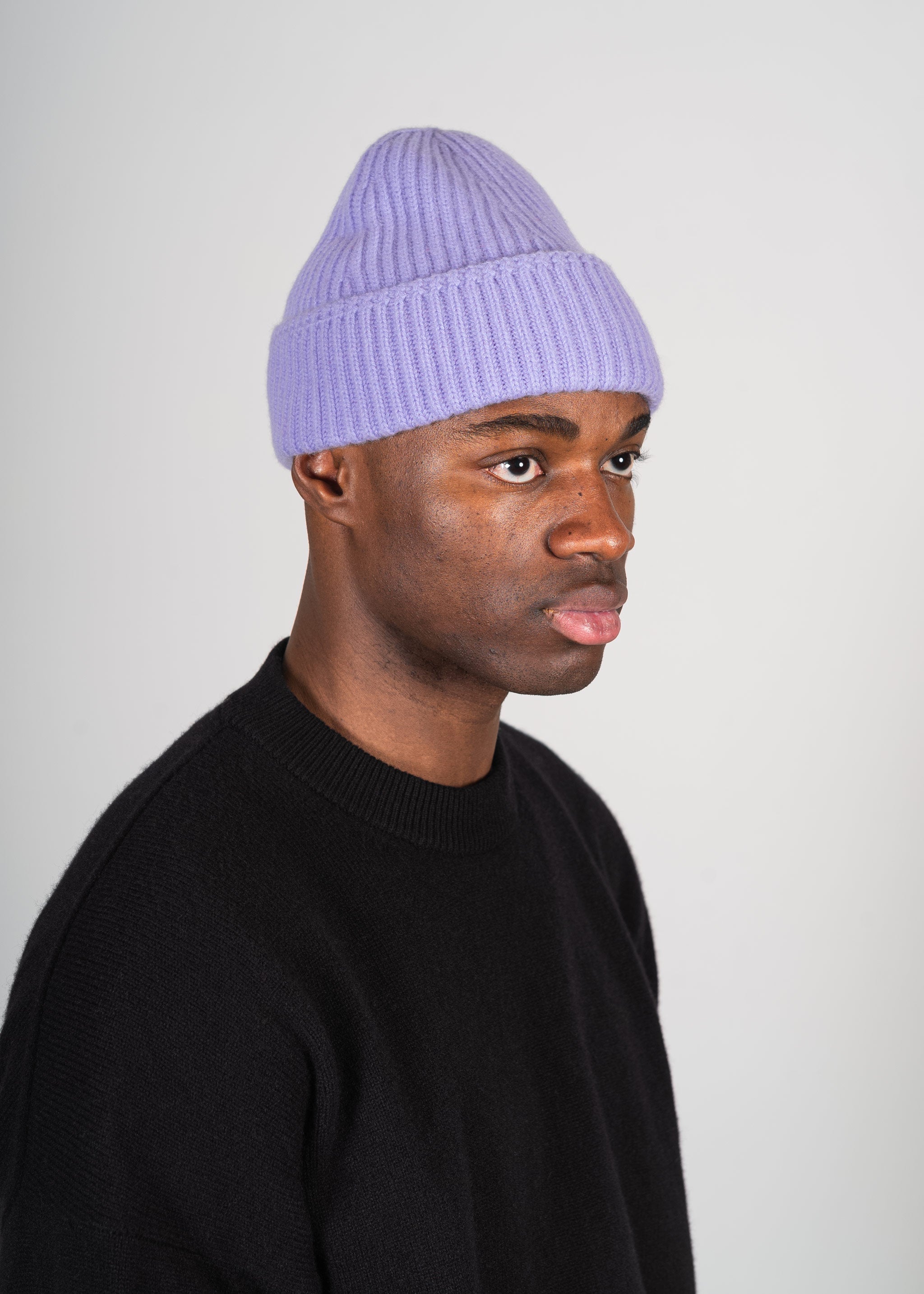 Yacaia Y-0004 Cashmere Blend Beanie - Lilac | Headwear