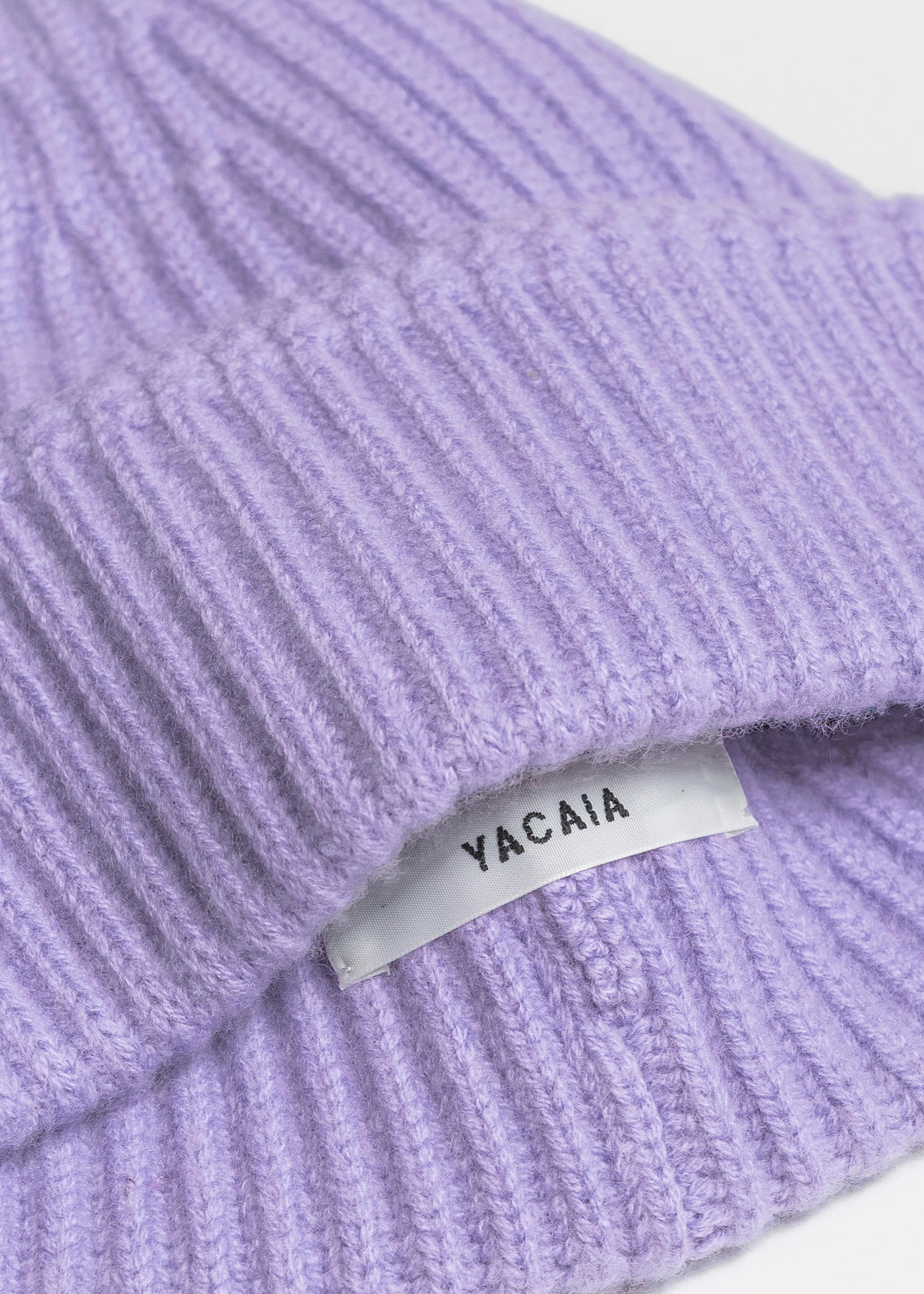 Yacaia Y-0004 Cashmere Blend Beanie - Lilac | Headwear