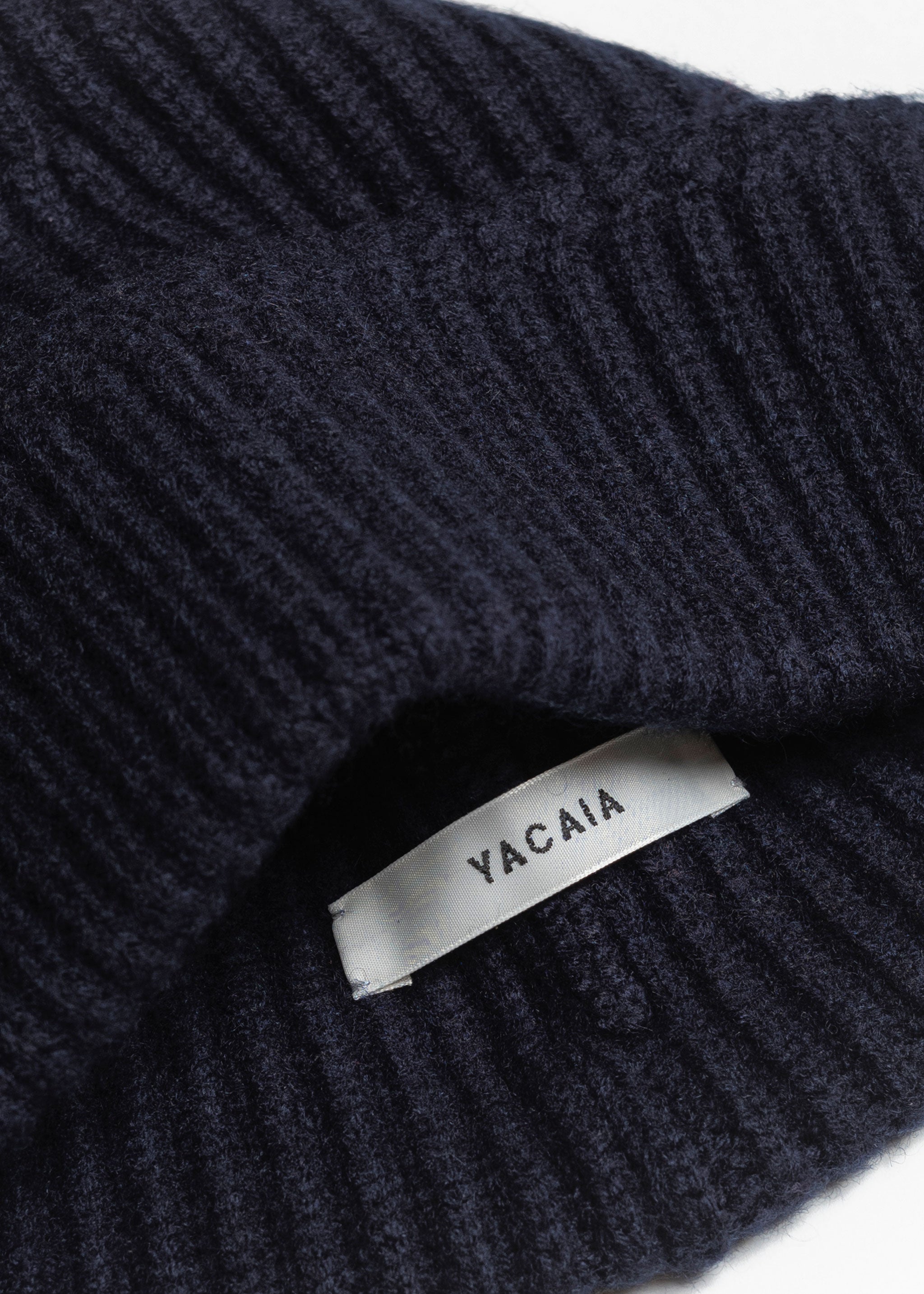 Yacaia Y-0004 Cashmere Blend Beanie - Navy | Headwear