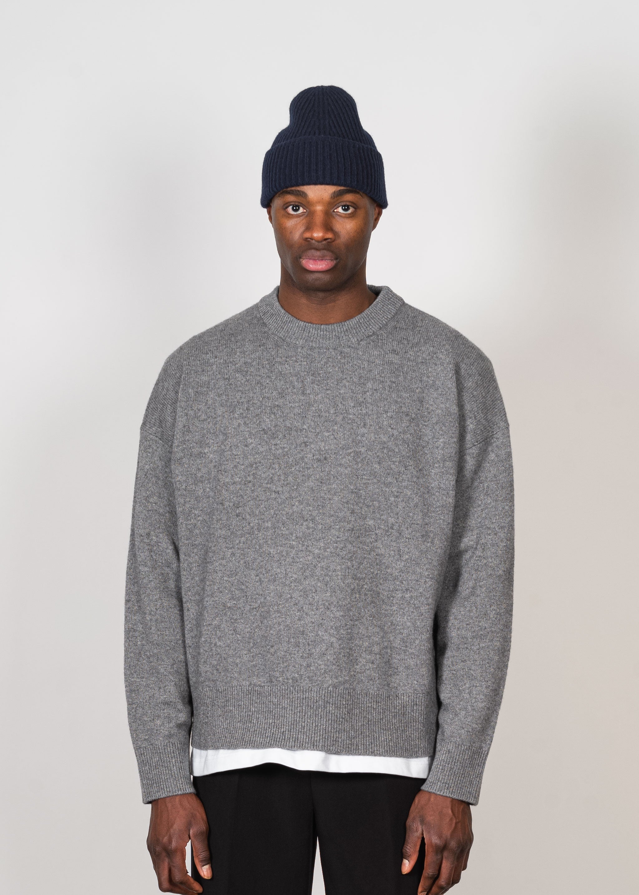 Yacaia Y-0004 Cashmere Blend Beanie - Navy | Headwear