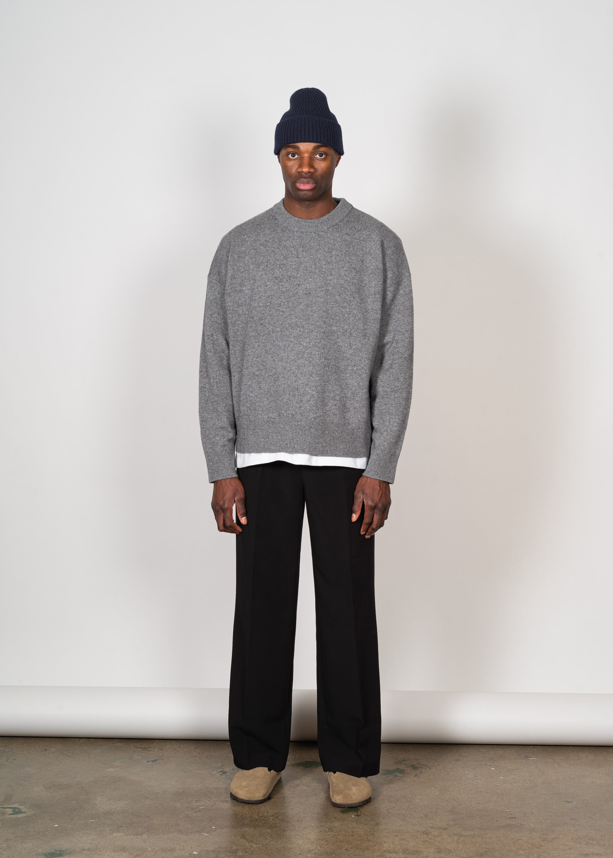 Yacaia Y-0004 Cashmere Blend Beanie - Navy | Headwear