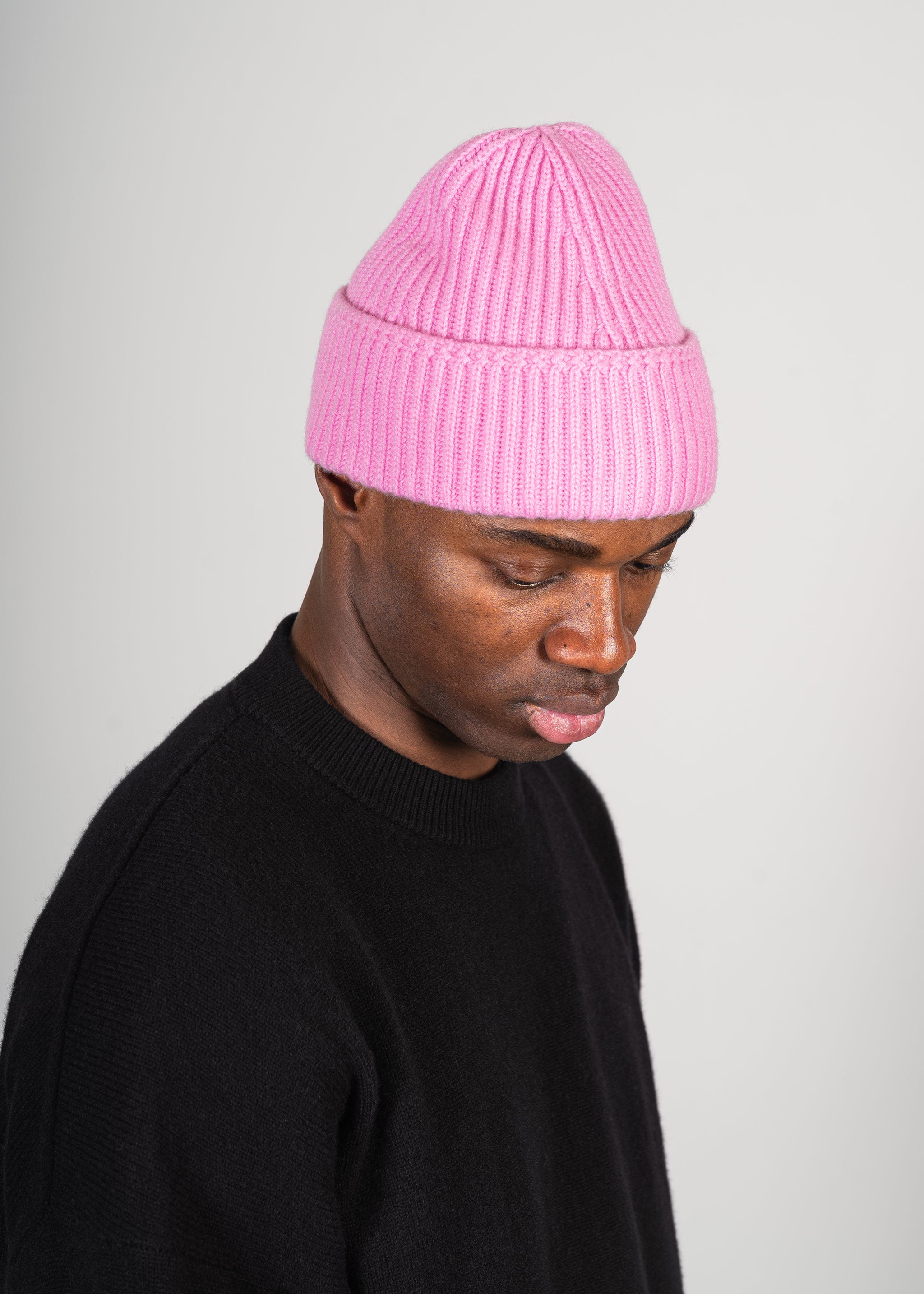 Yacaia Y-0004 Cashmere Blend Beanie - Pink | Headwear