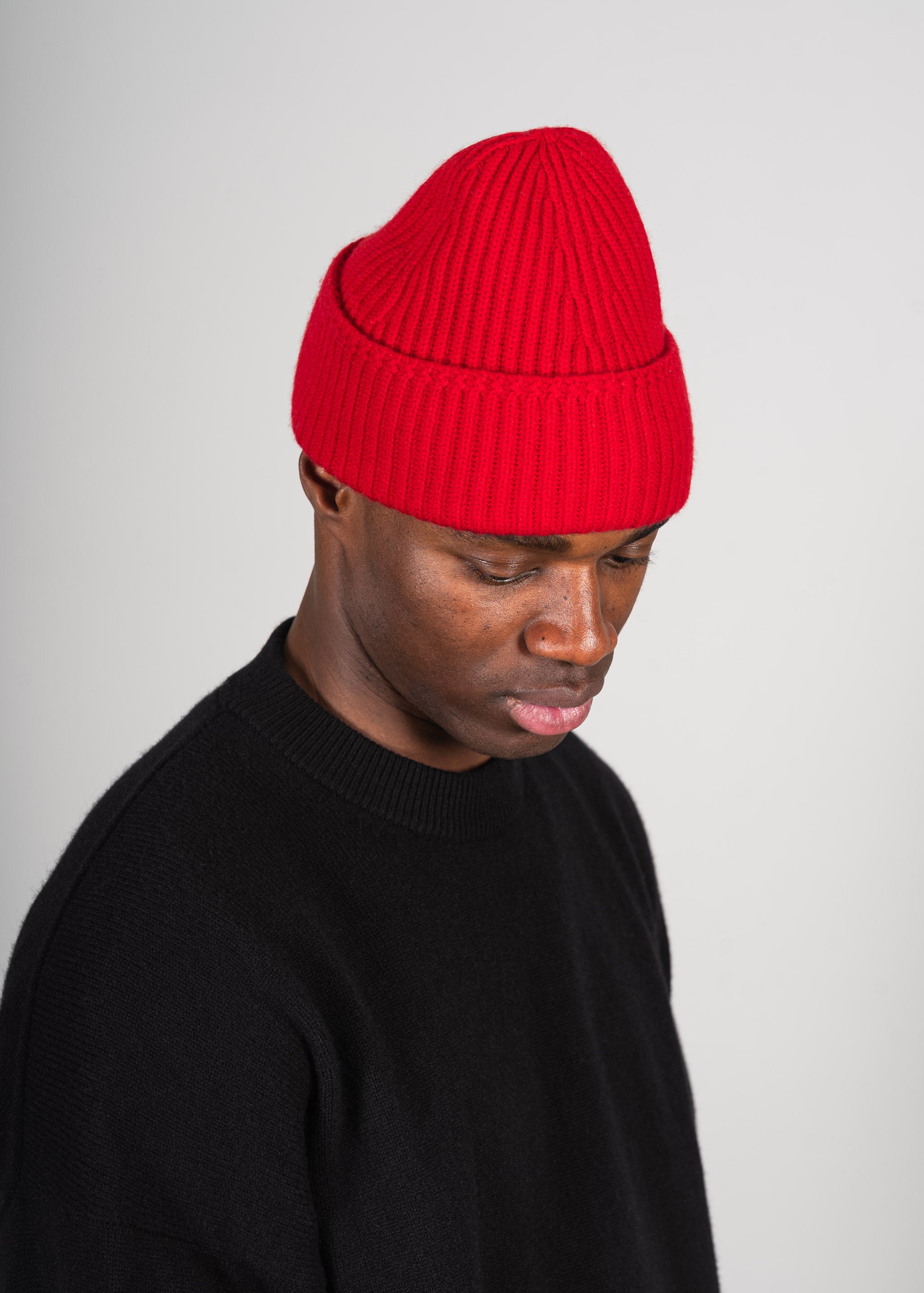 Yacaia Y-0004 Cashmere Blend Beanie - Red | Headwear