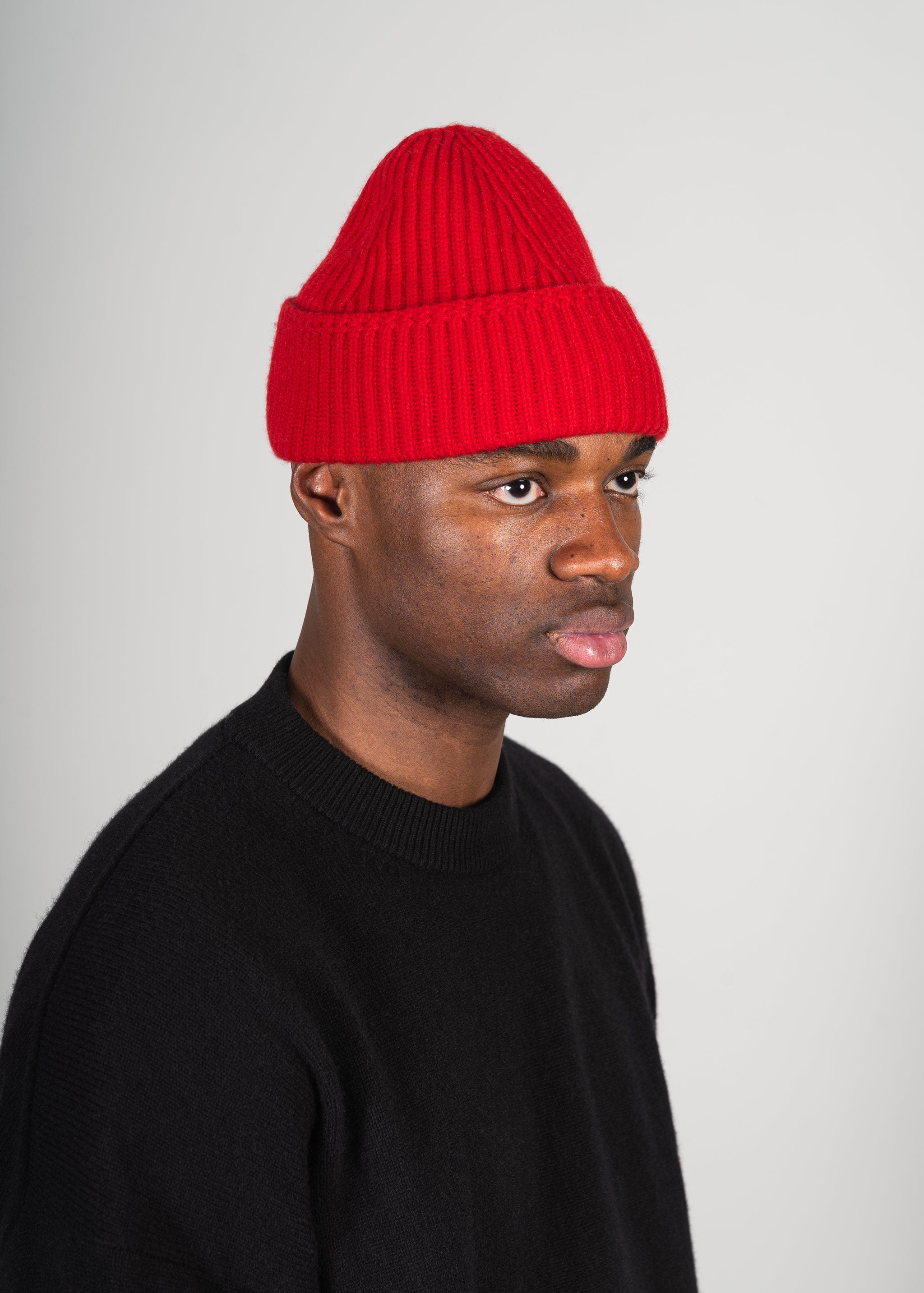 Yacaia Y-0004 Cashmere Blend Beanie - Red | Headwear