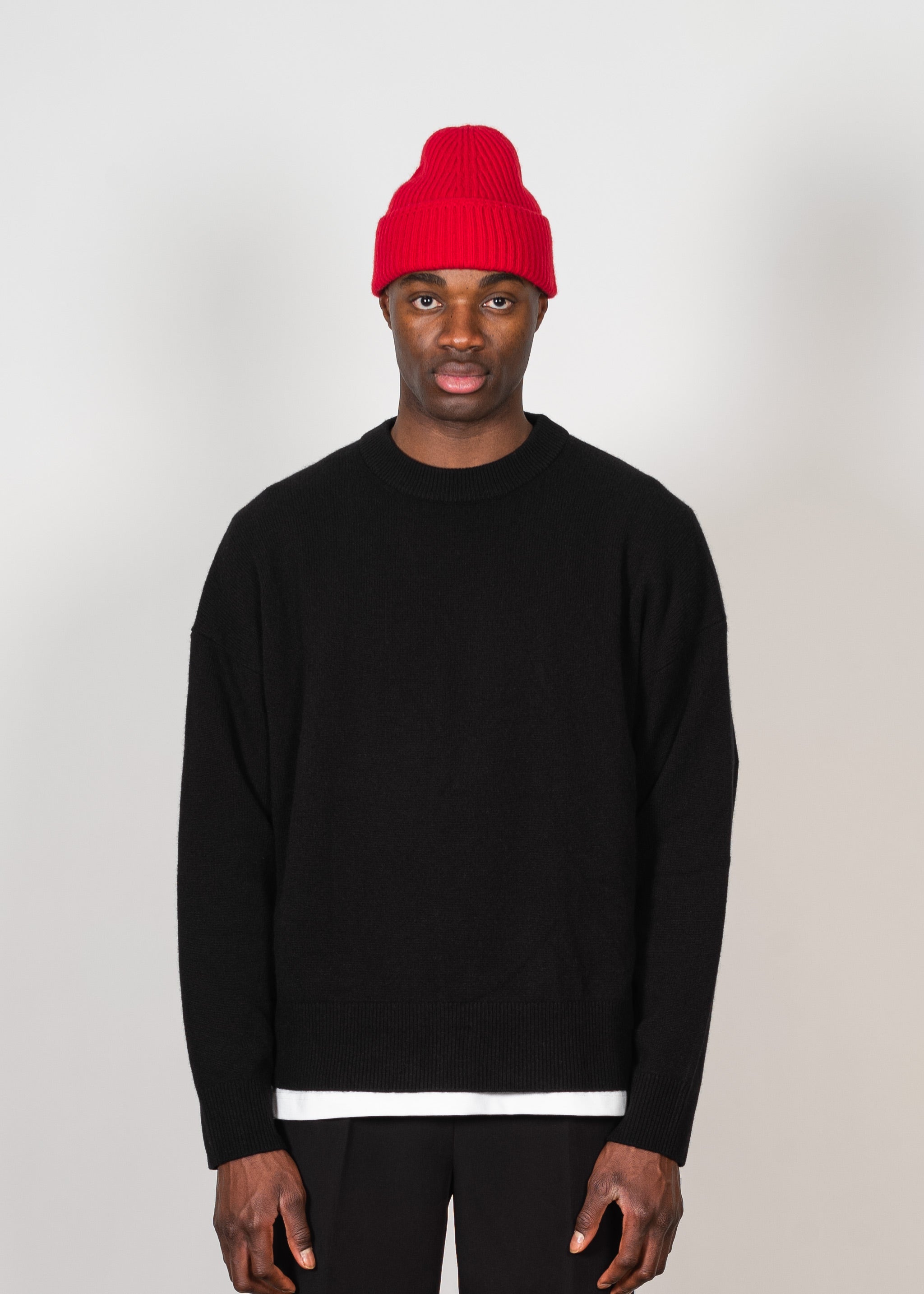 Yacaia Y-0004 Cashmere Blend Beanie - Red | Headwear