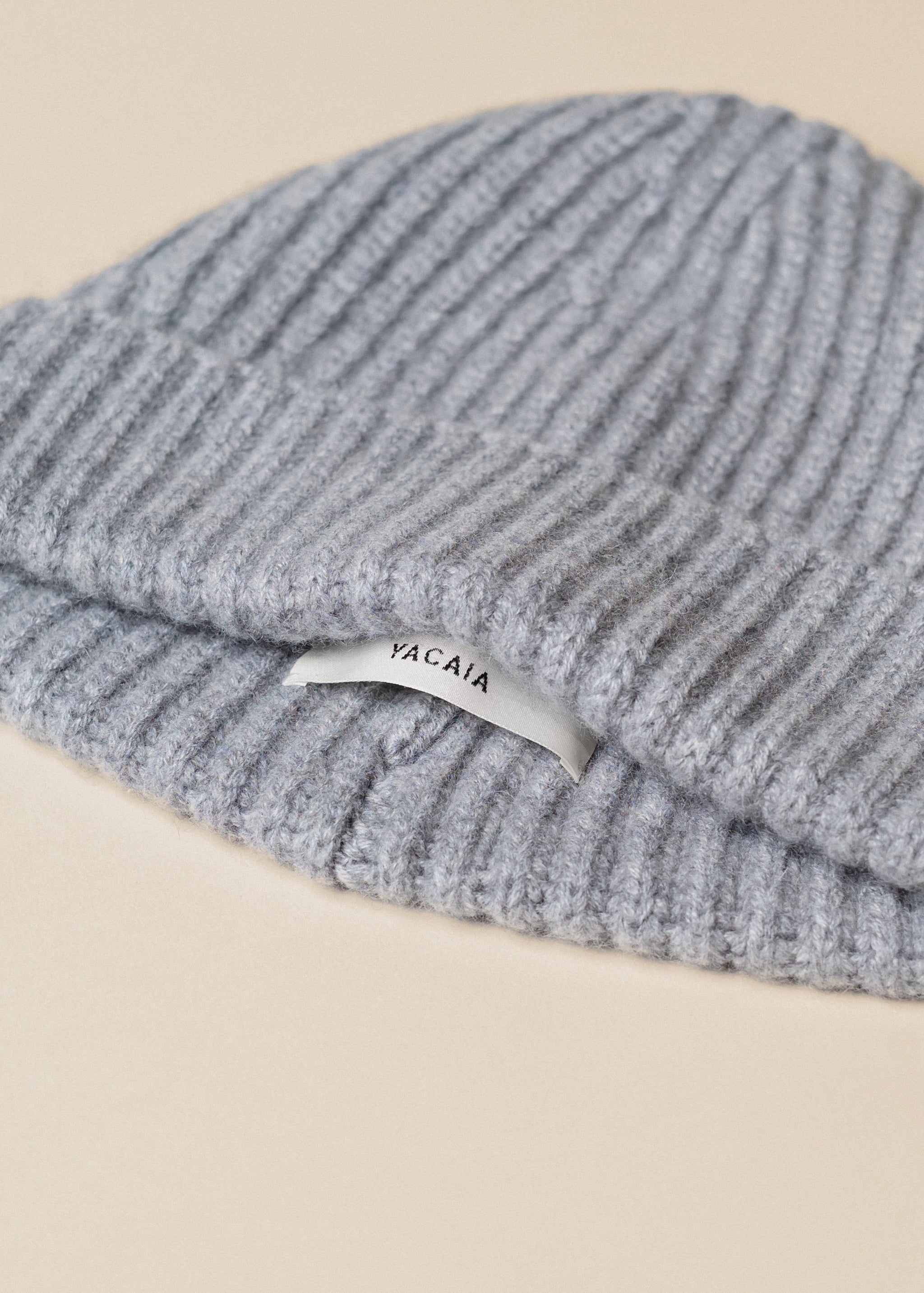 Yacaia Y-0005 Cashmere Beanie - Grey | Headwear