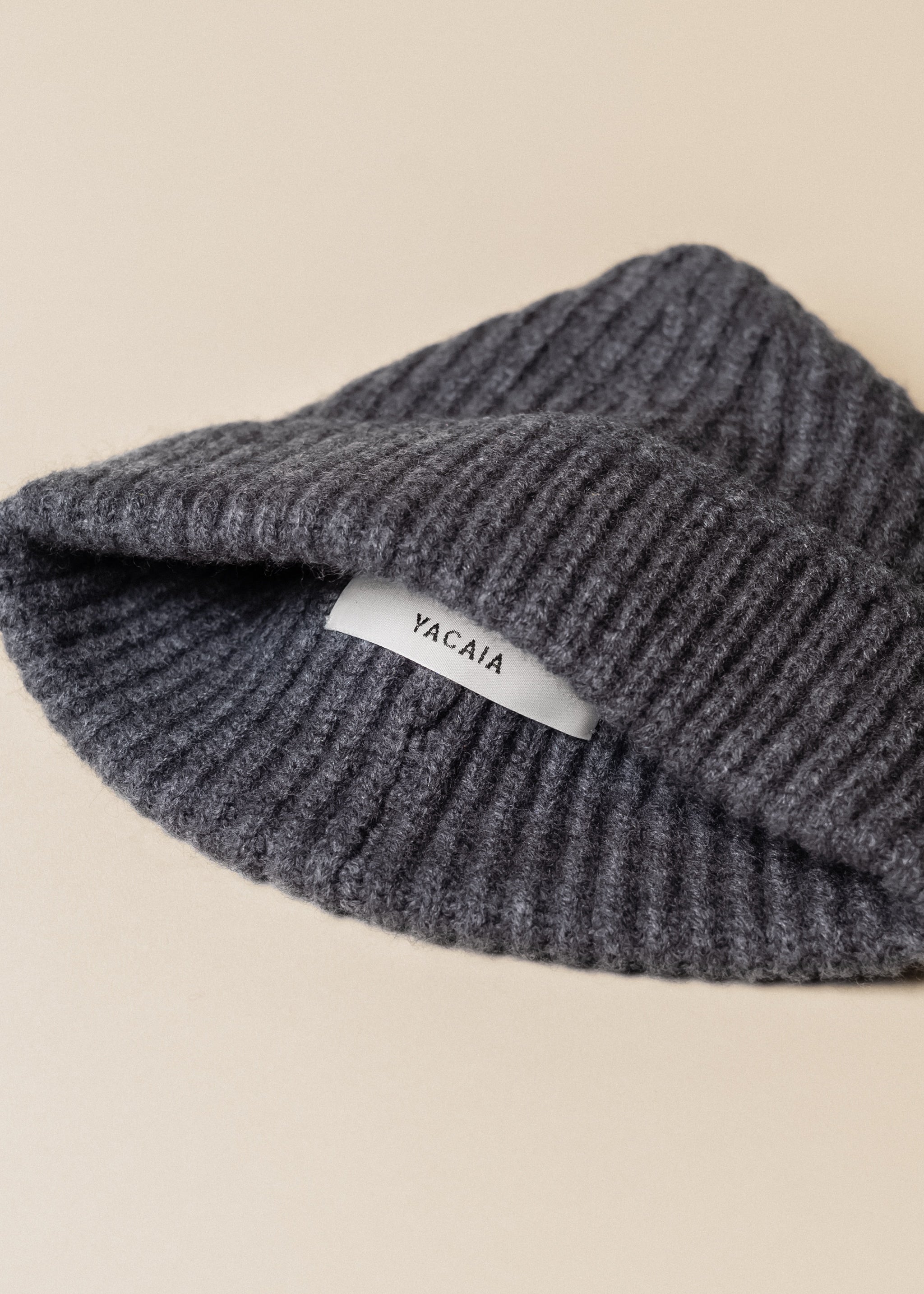 Yacaia Y-0006 Cashmere Blend Toddler Beanie - Dark Grey | Headwear