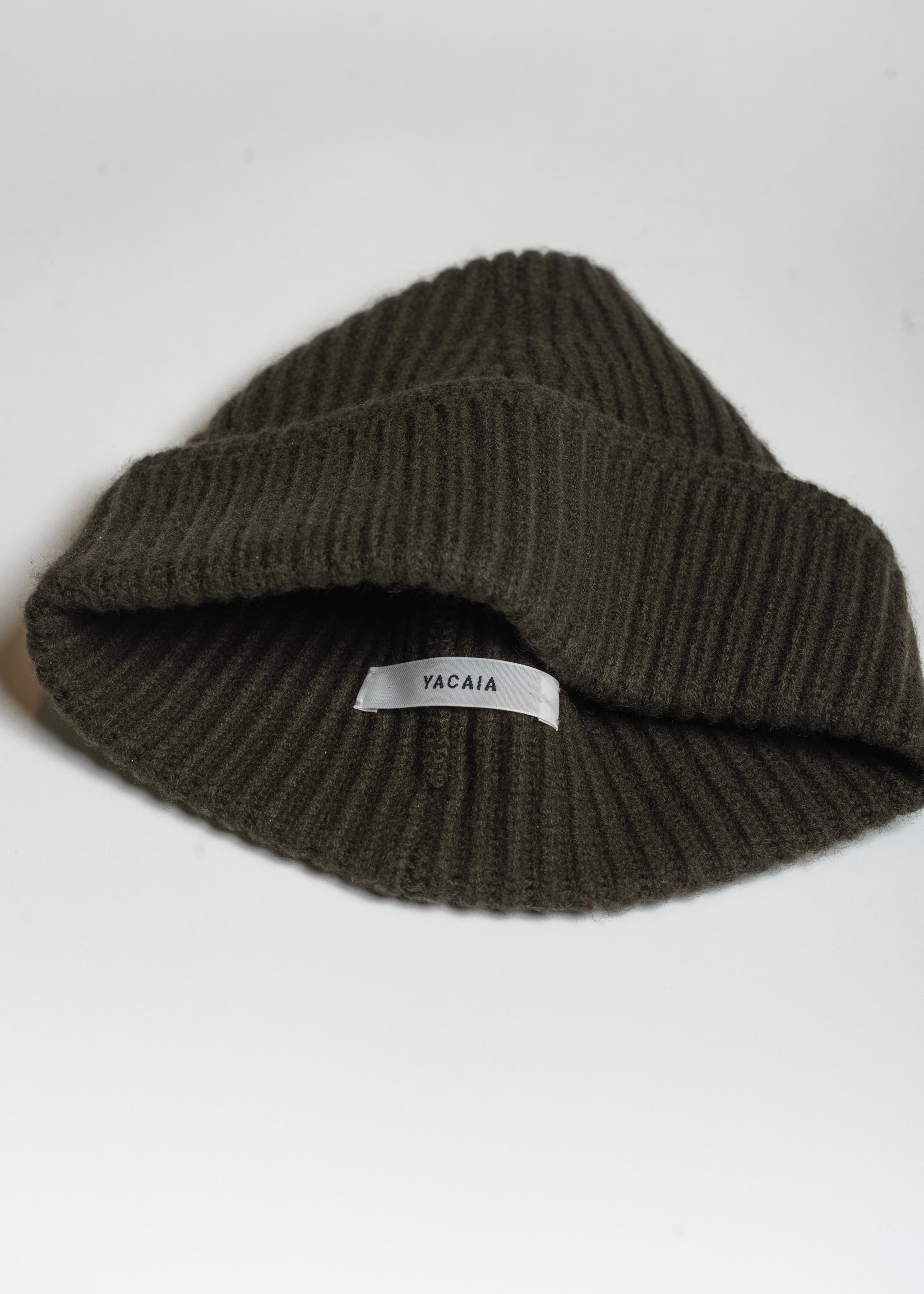 Yacaia Y-0004 Cashmere Blend Beanie - Dark Green | Headwear