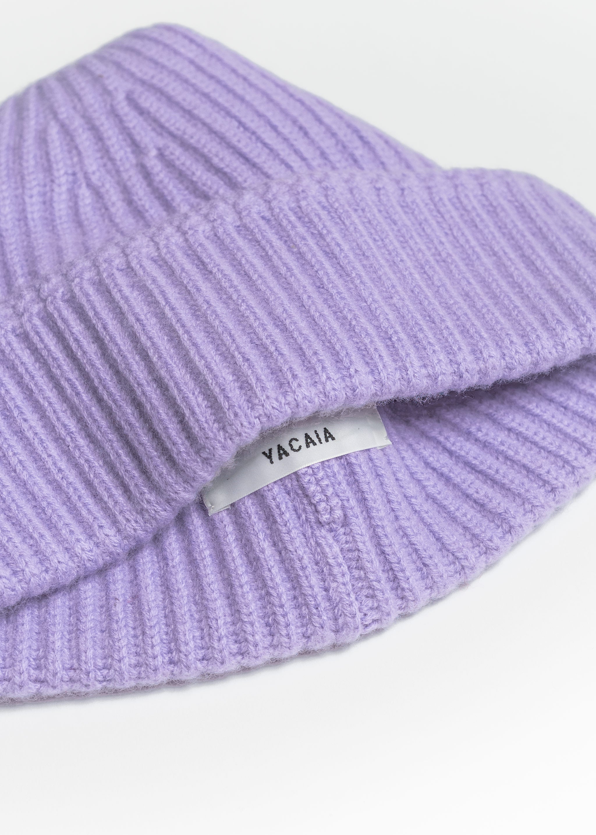 Yacaia Y-0004 Cashmere Blend Beanie - Lilac | Headwear