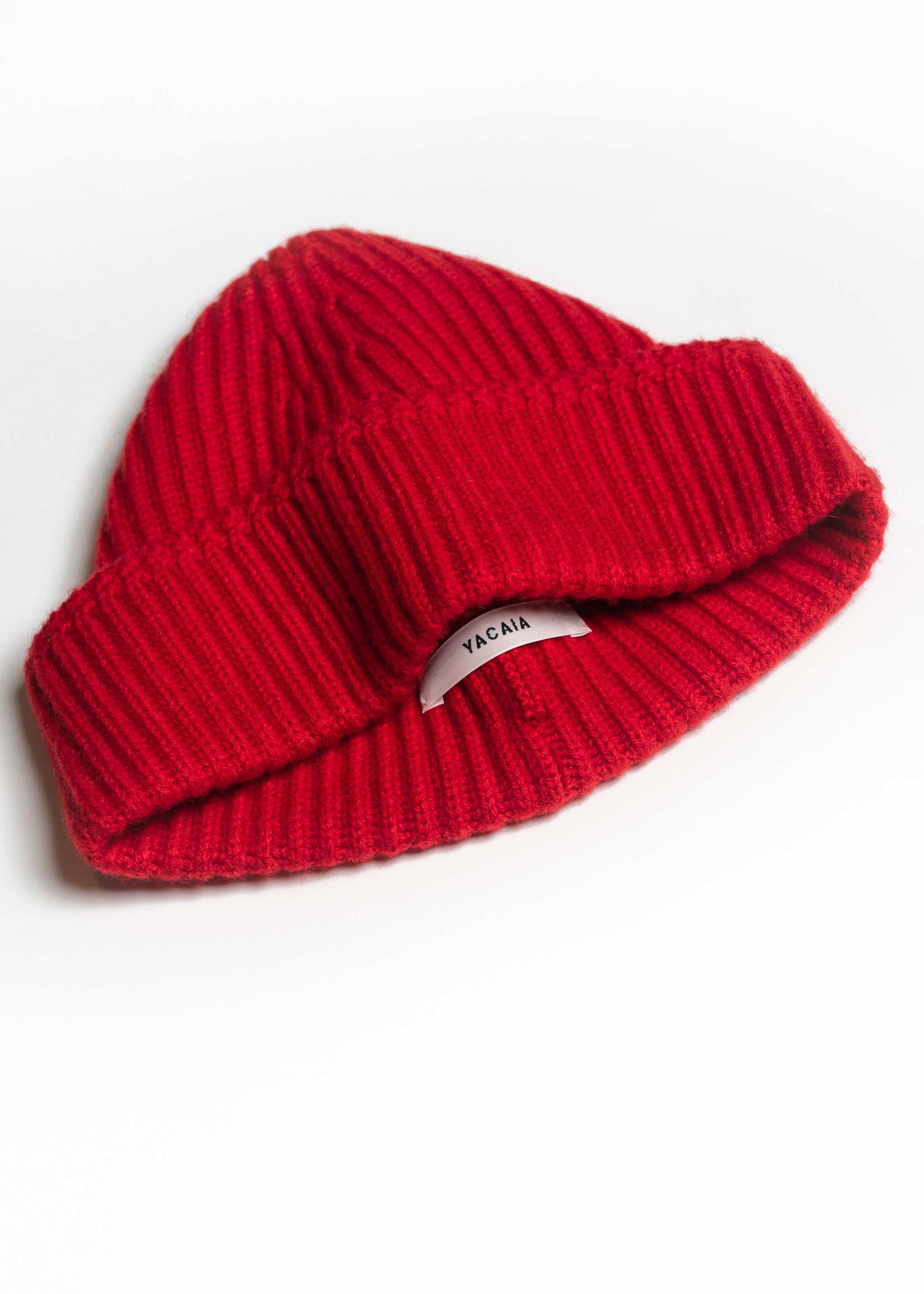 Yacaia Y-0004 Cashmere Blend Beanie - Red | Headwear