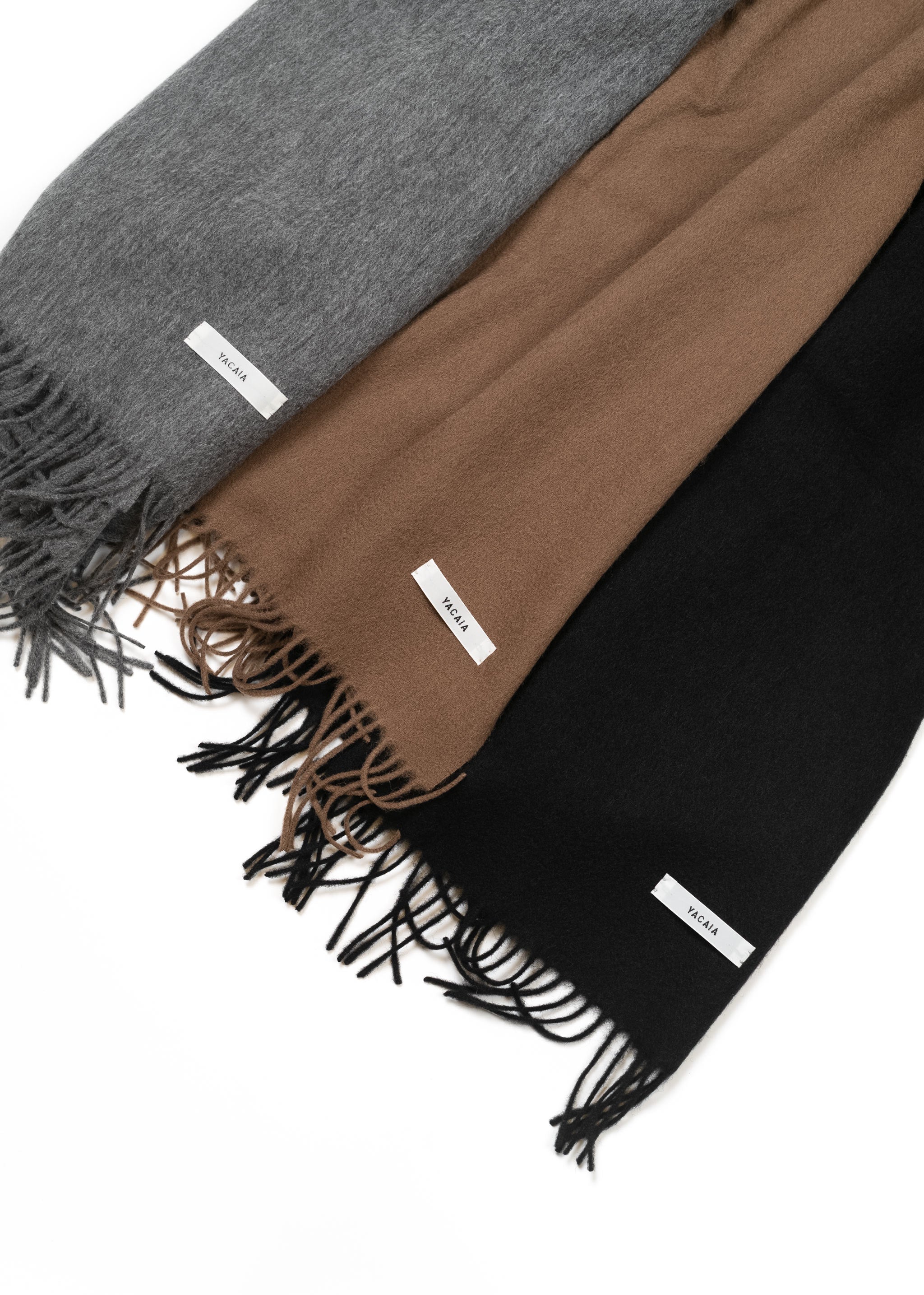 Yacaia Y-0011 Merino Wool Scarf - Brown | Headwear