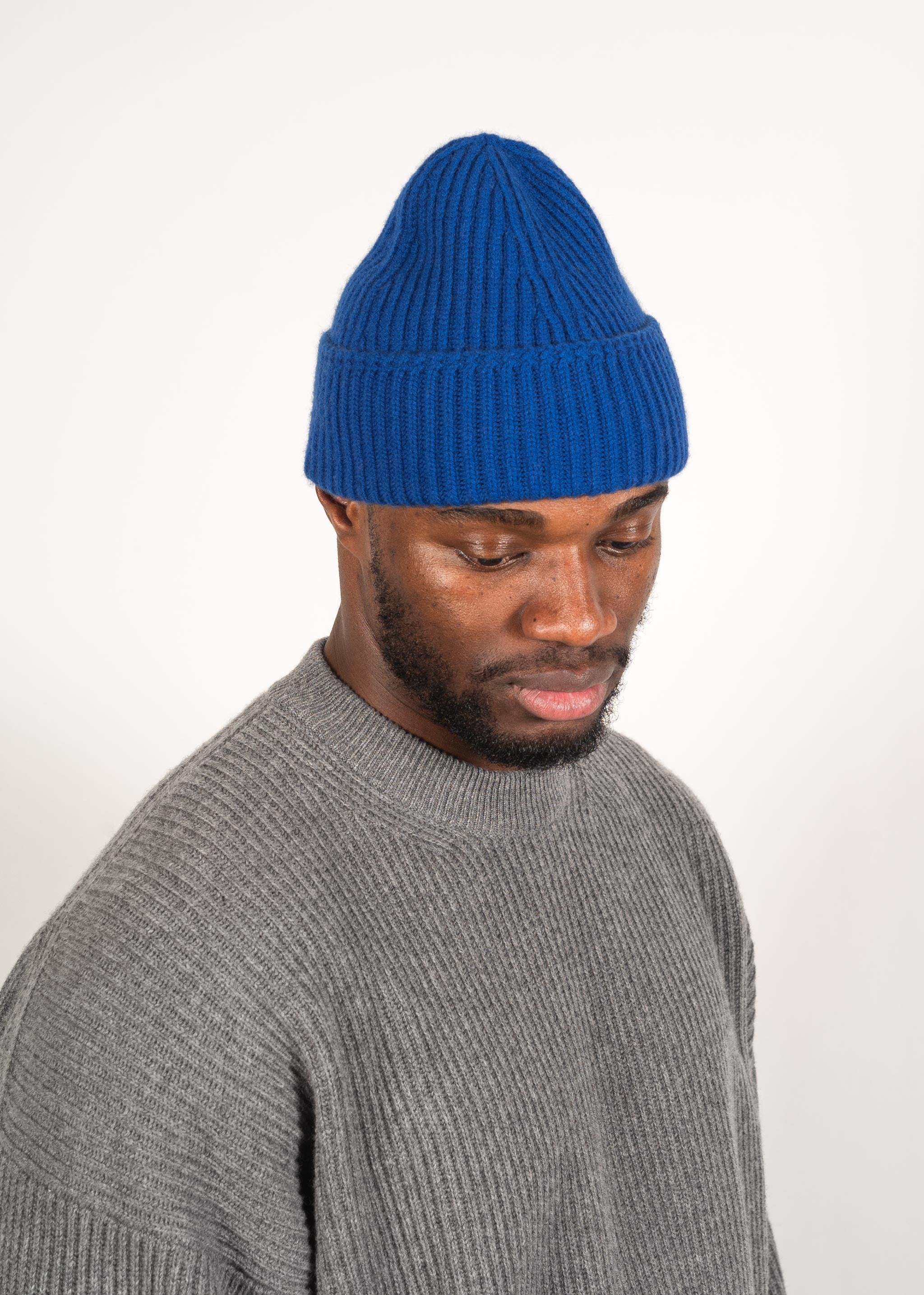 Yacaia Y-0004 Cashmere Blend Beanie - Royal | Headwear