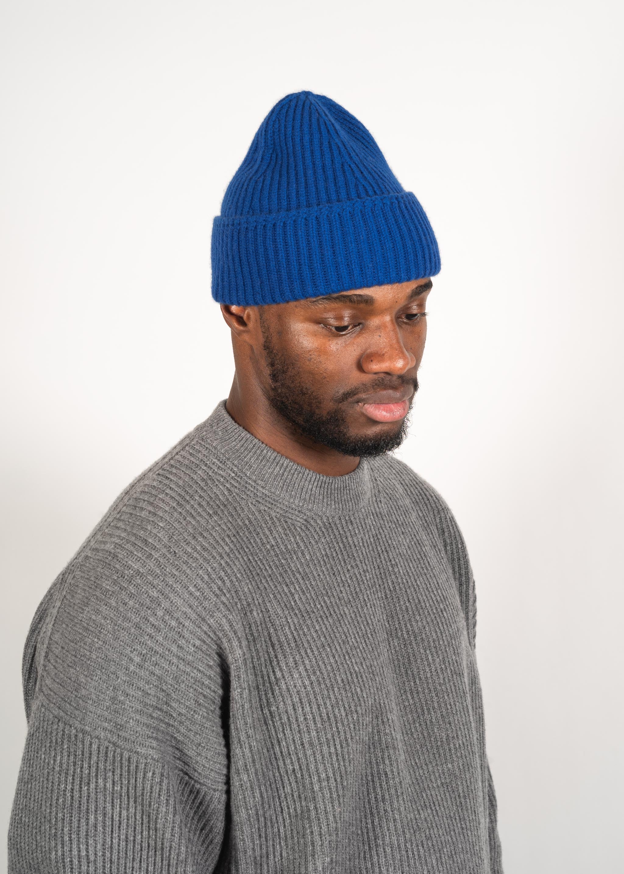 Yacaia Y-0004 Cashmere Blend Beanie - Royal | Headwear