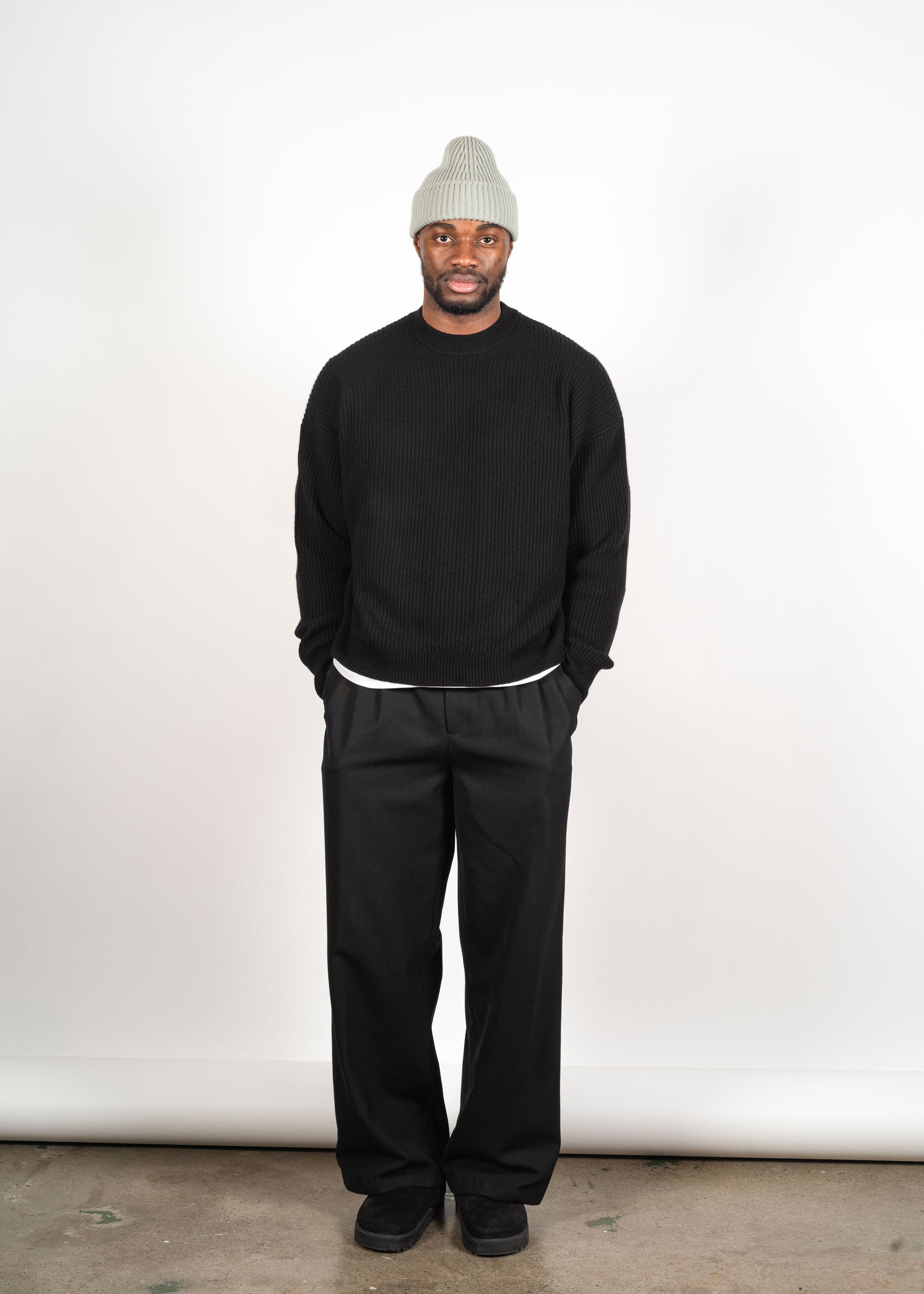 Yacaia Y-0004 Cashmere Blend Beanie - Sage | Headwear