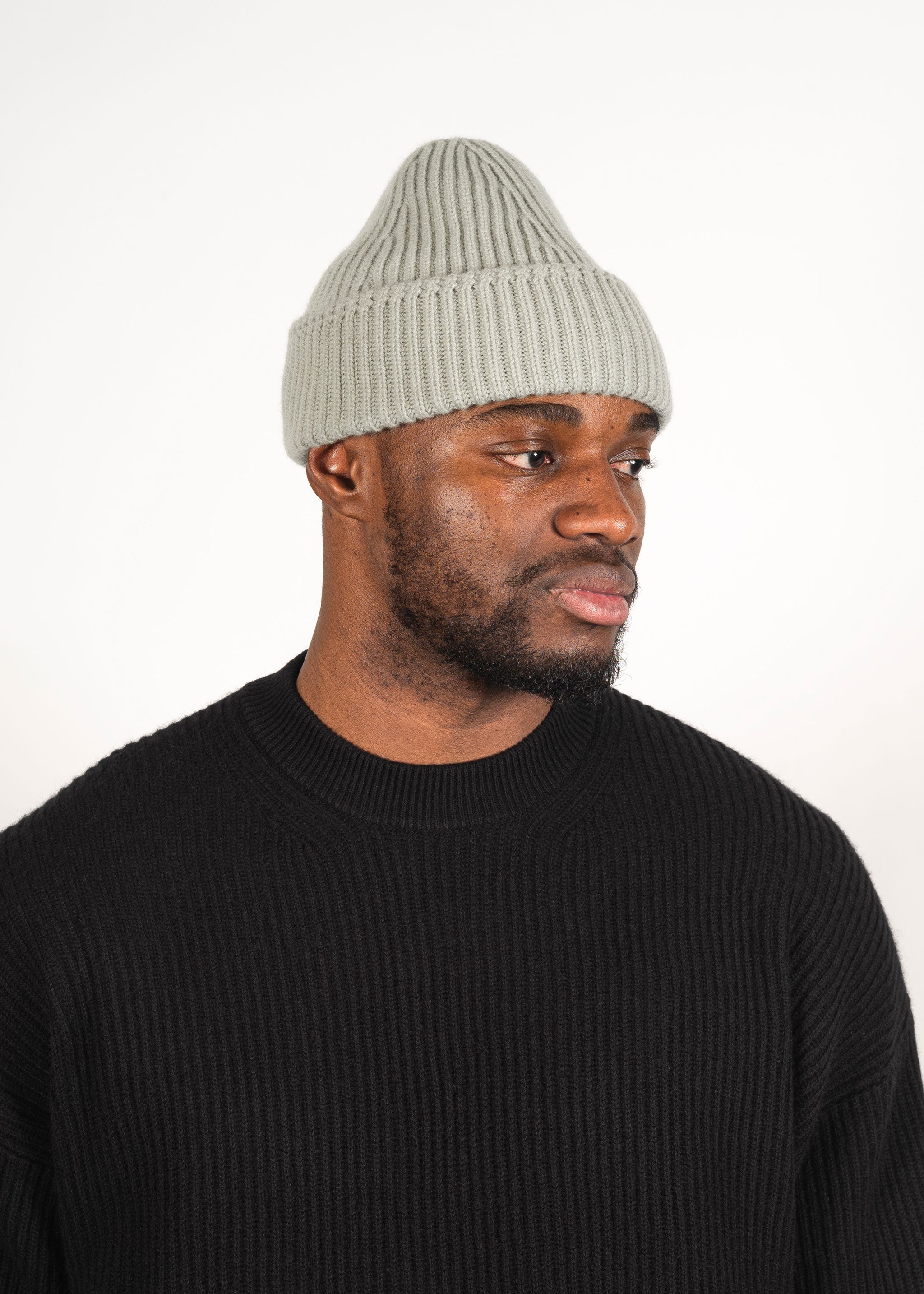 Yacaia Y-0004 Cashmere Blend Beanie - Sage | Headwear